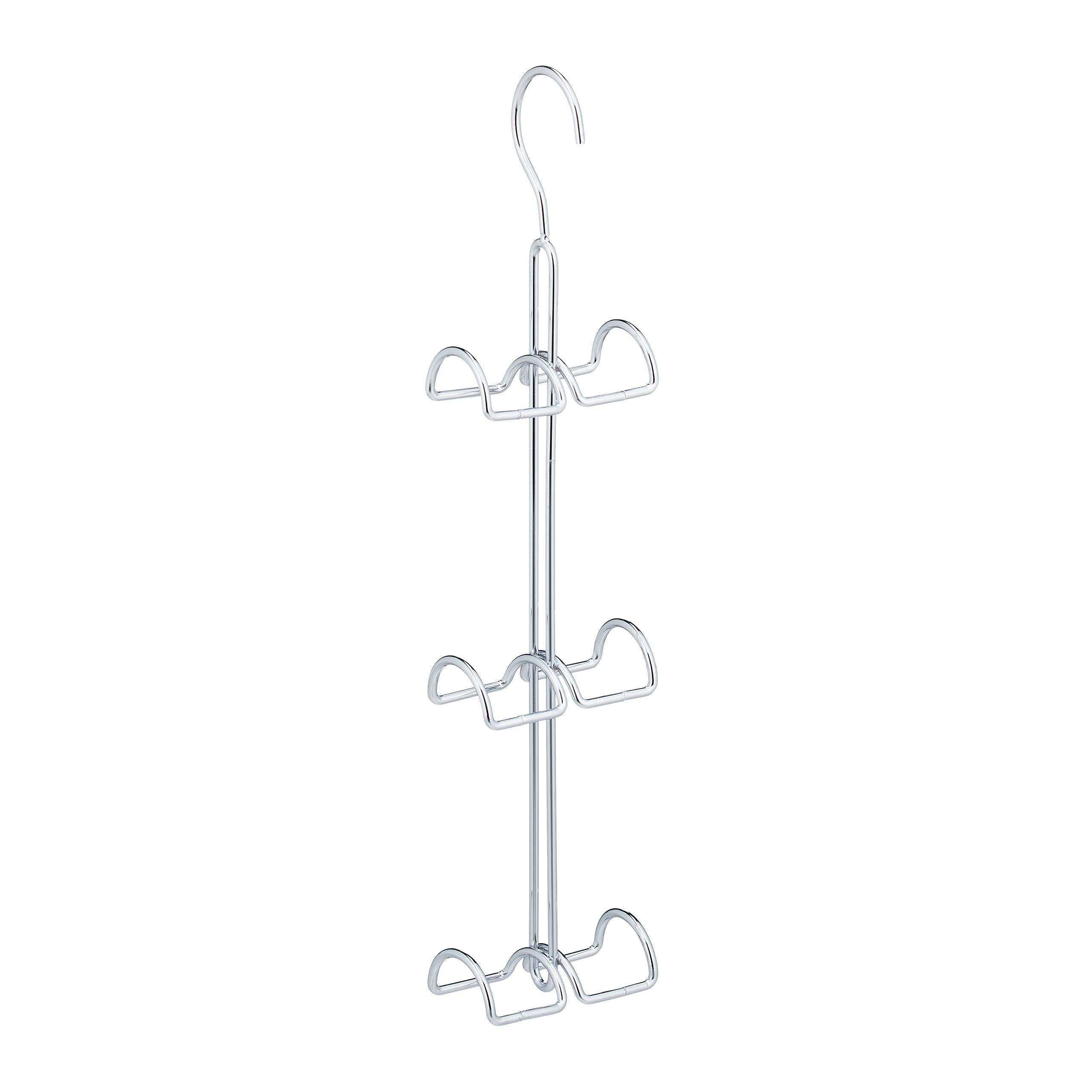 relaxdays-handtaschenb-gel-6-haken-metall-silber-39-5-cm image 1