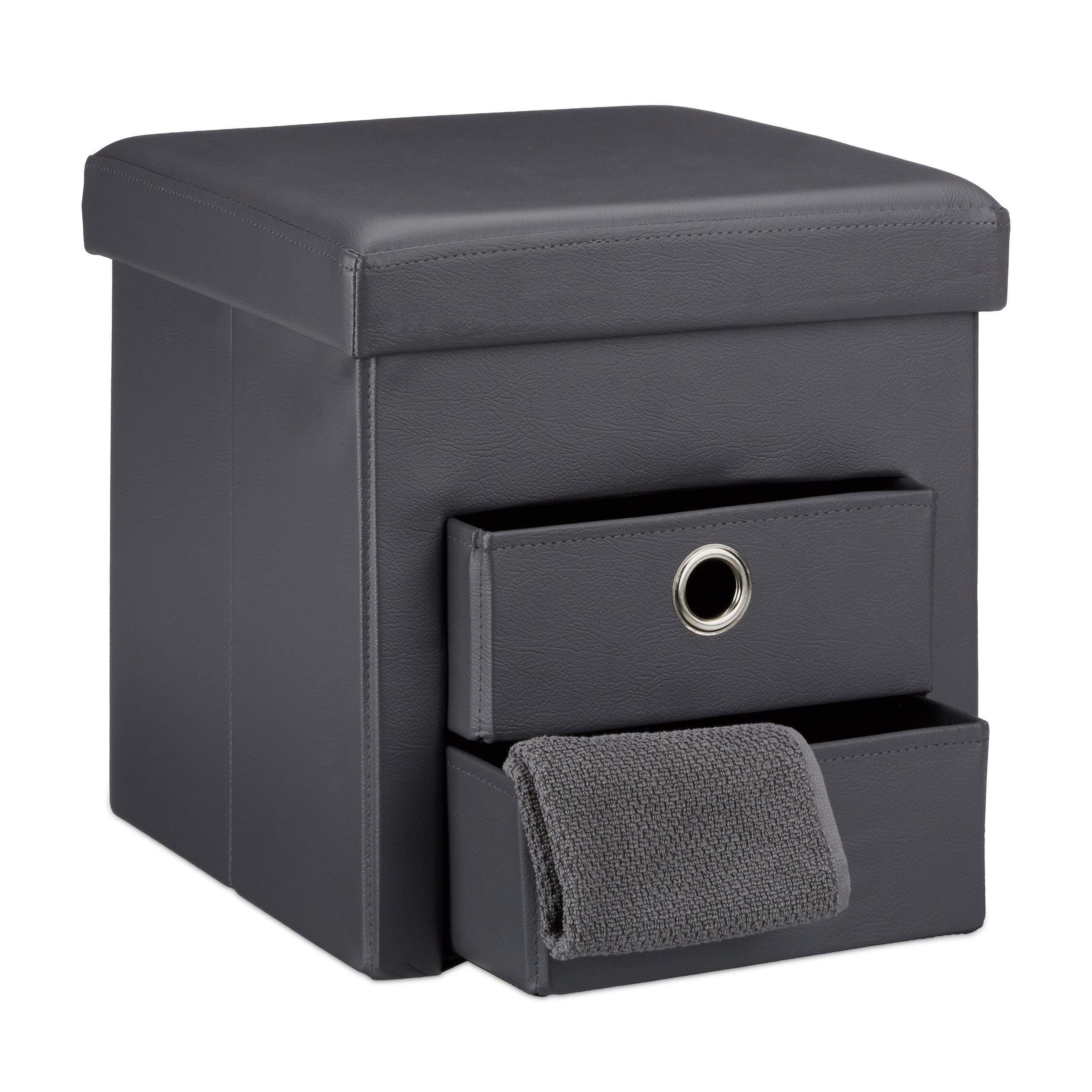 relaxdays-sitzhocker-faltbar-kunstleder-grau-38-x-38-x-38-cm-300-kg image 4