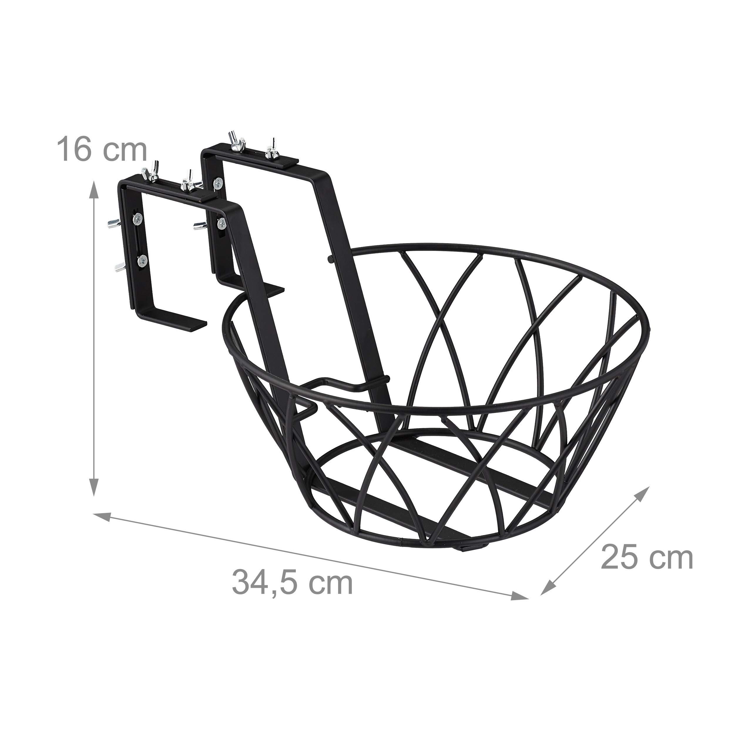 relaxdays-blumentopfhalter-balkon-3er-set-metall-schwarz-11x25-cm-verstellbar image 4