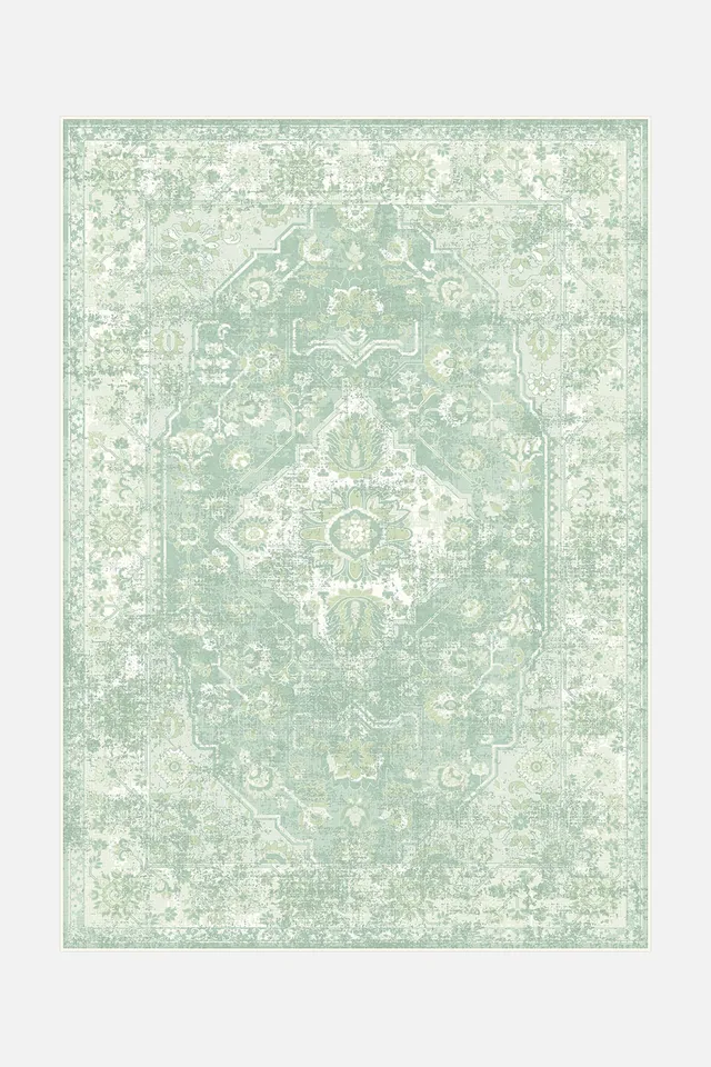teppana-hiranur-salbei-waschbarer-indoor-teppich-persisch-klassisch image 1