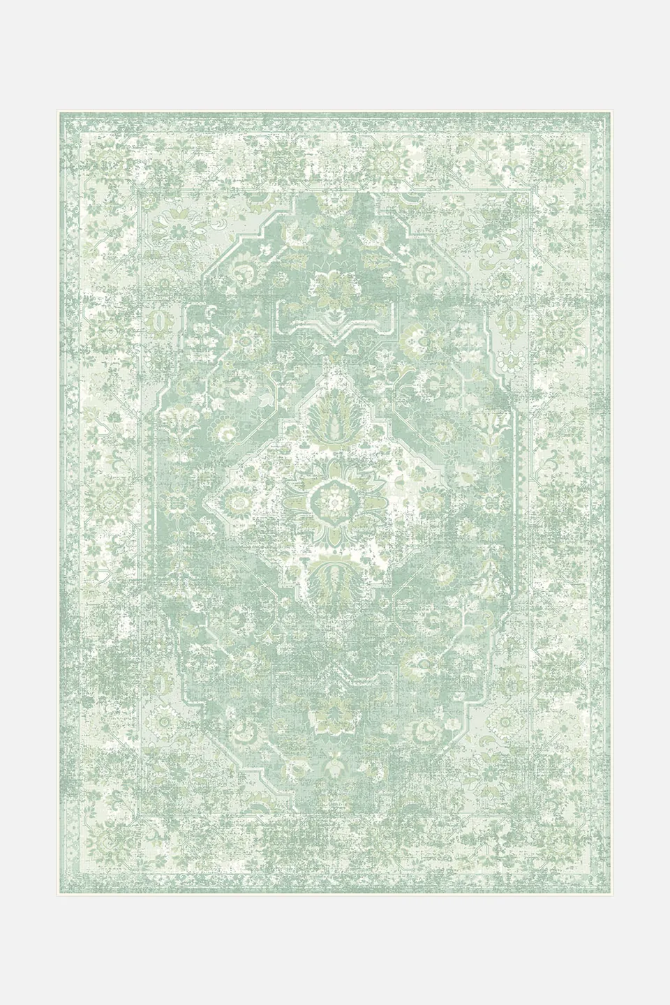 teppana-hiranur-salbei-waschbarer-indoor-teppich-persisch-klassisch image 1
