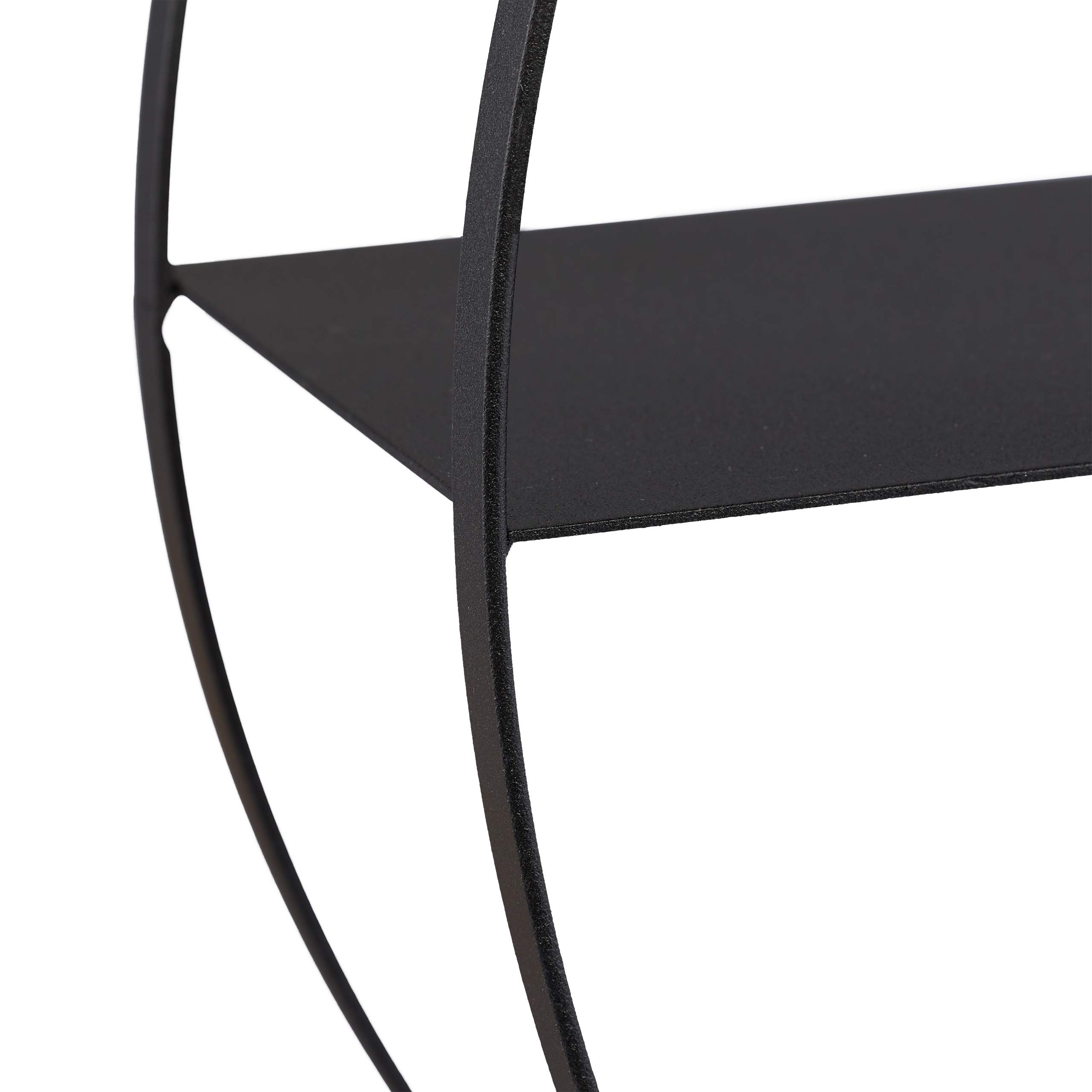 relaxdays-wandregal-rund-schwarz-metall-36-5-cm-3-ablagen-12-cm-tief image 6