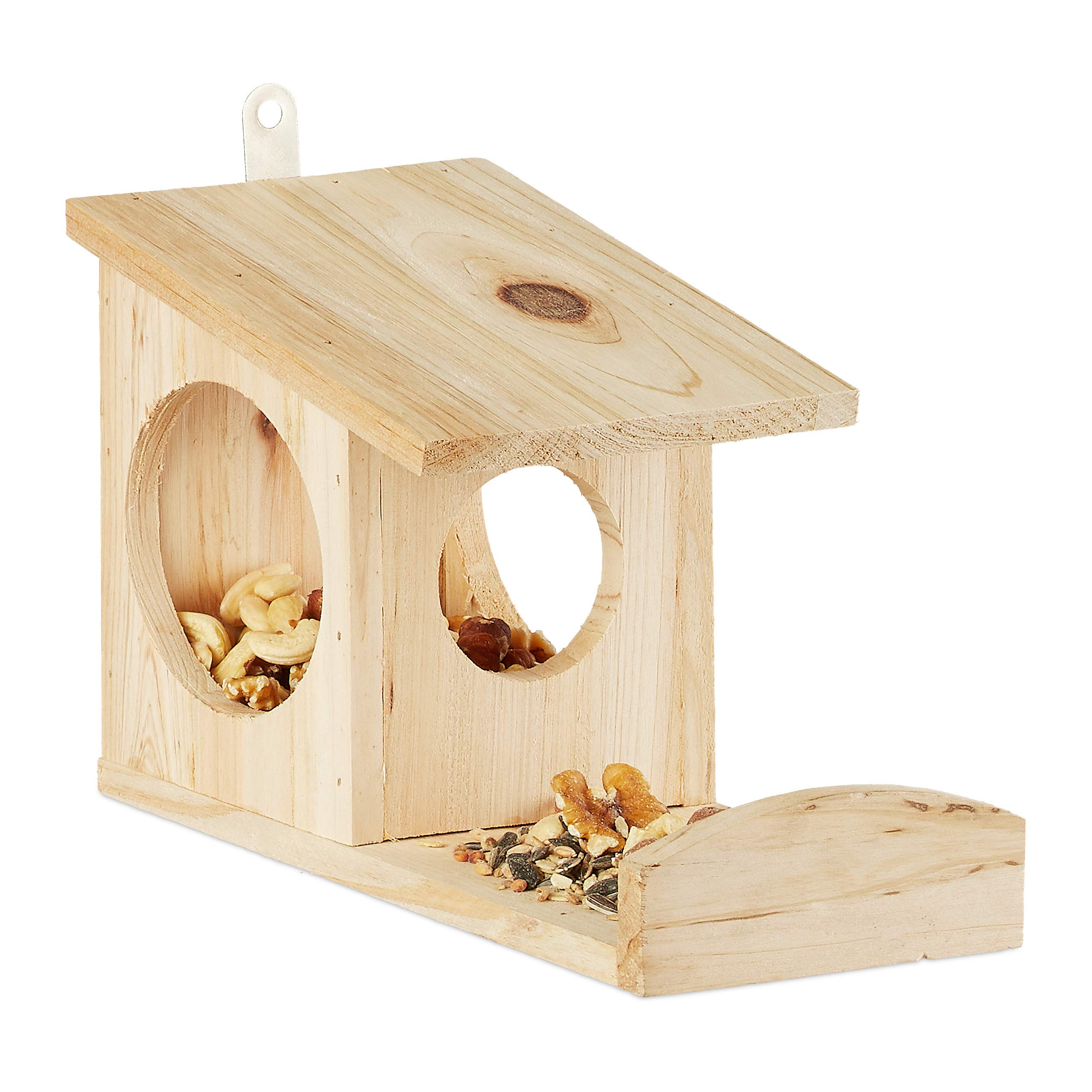 relaxdays-eichh-rnchen-futterhaus-zum-h-ngen-holz-natur-17-5-x-12-x-25-cm image 1