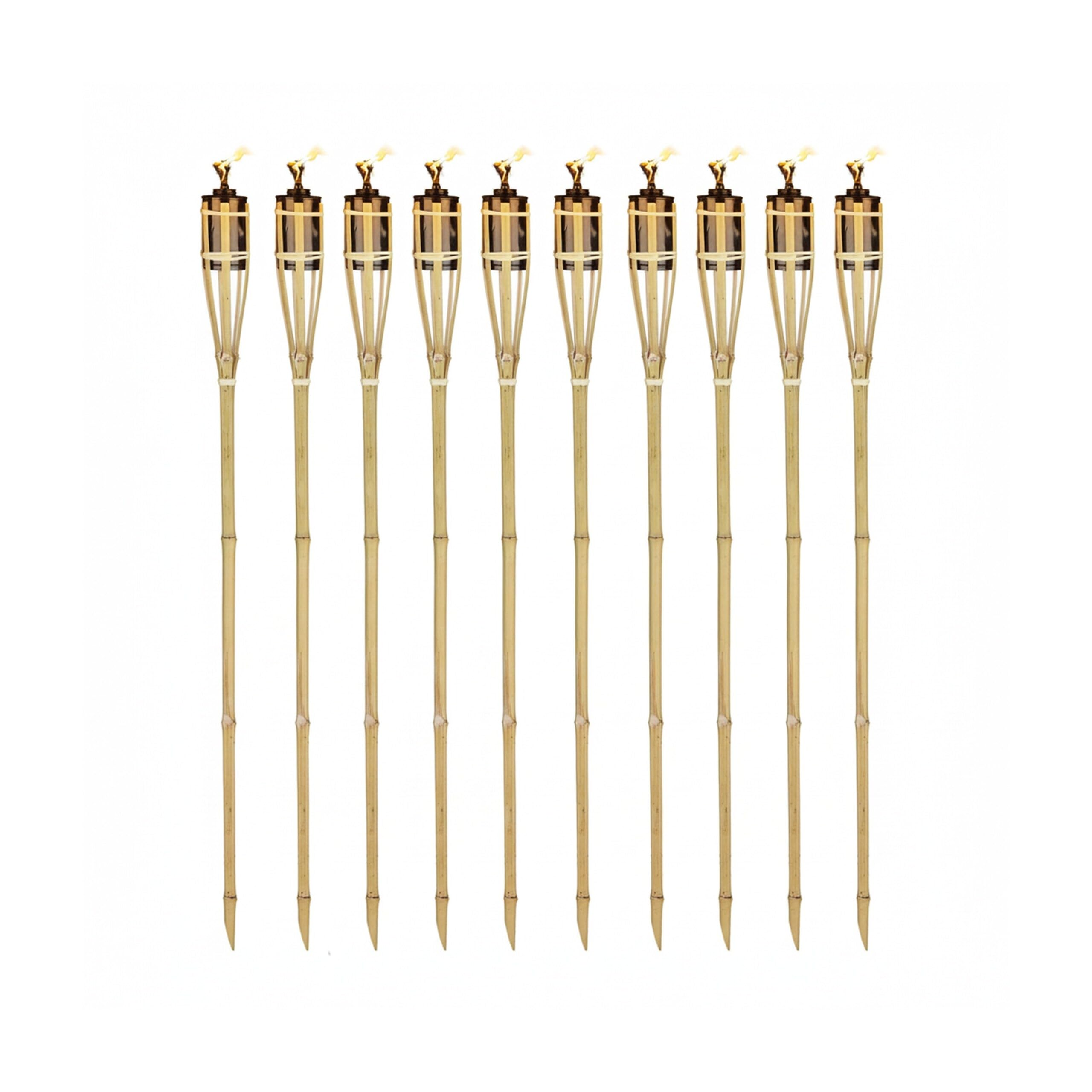 relaxdays-gartenfackeln-bambus-10er-set-lfackeln-90-cm-mit-docht-213-ml-natur-un image 8