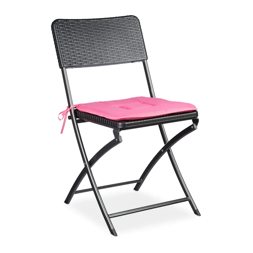 relaxdays-klappstuhl-bastian-gartenstuhl-klappbar-rattan-optik-schwarz-82x44x50- image 1