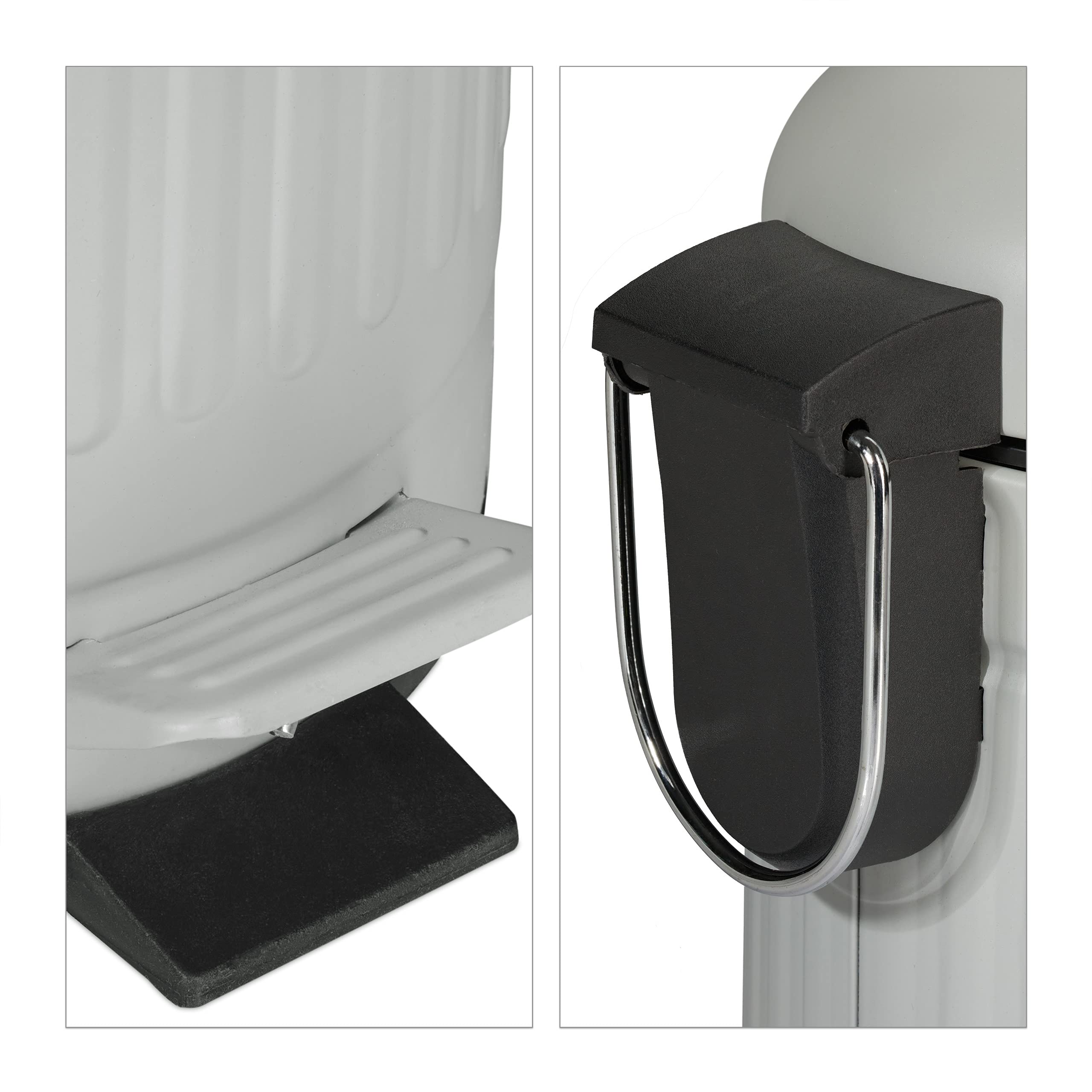 relaxdays-kosmetikeimer-3-liter-mit-absenkautomatik-treteimer-metall-hellgrau image 8