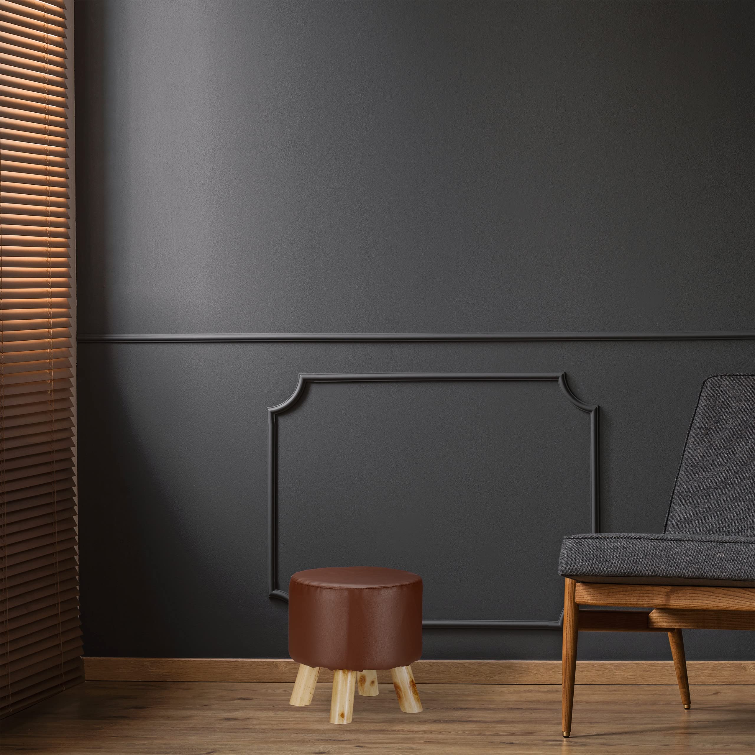 relaxdays-hocker-kunstleder-gepolstert-braun-30-x-30-cm-mit-holzbeinen image 3