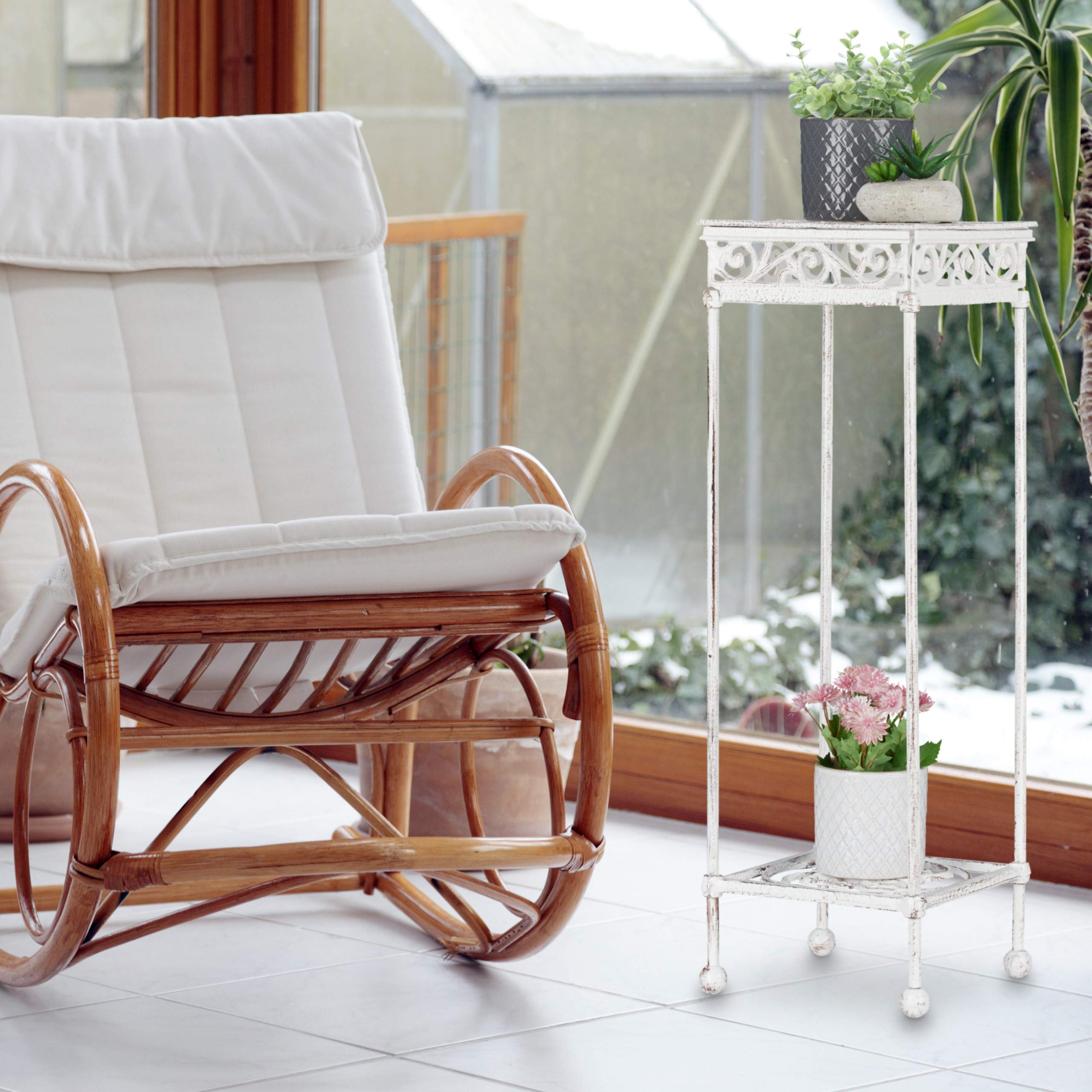 relaxdays-blumenhocker-gusseisen-73x24x24-cm-braun image 3