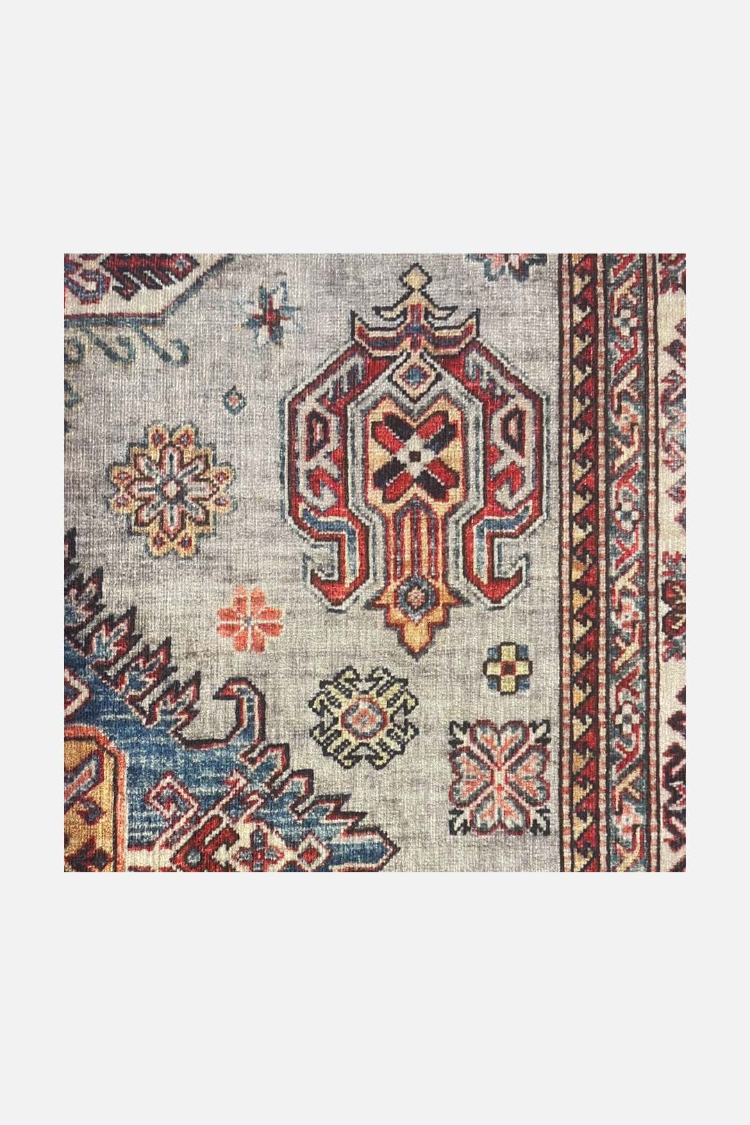 teppana-malihe-kazak-teppich-waschbarer-mehrfarbiger-indoor-teppich image 3