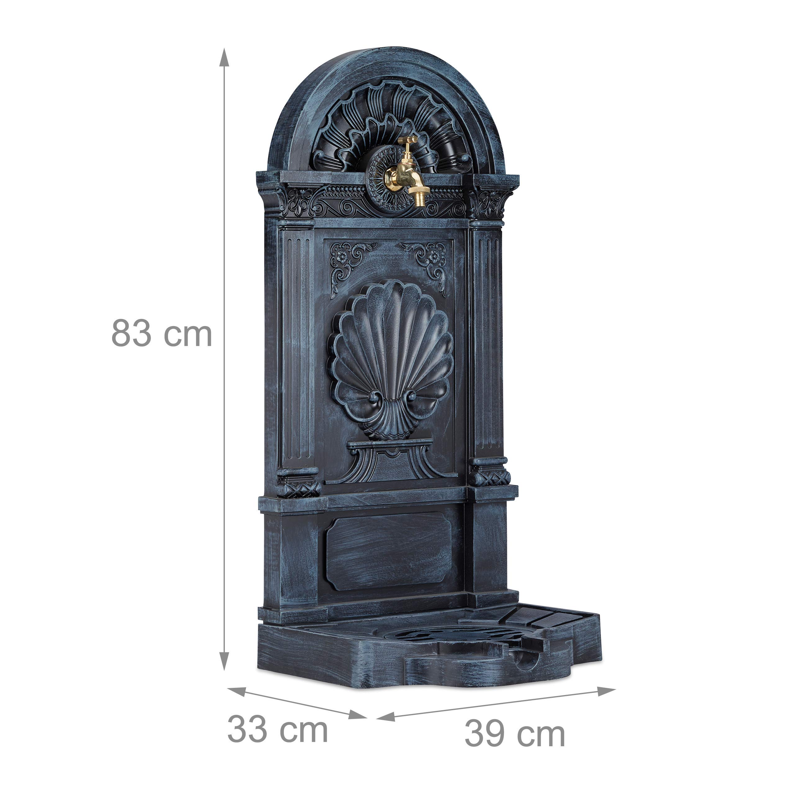 relaxdays-standbrunnen-antik-stil-gartenbrunnen-83-x-39-x-33-cm-grau image 4