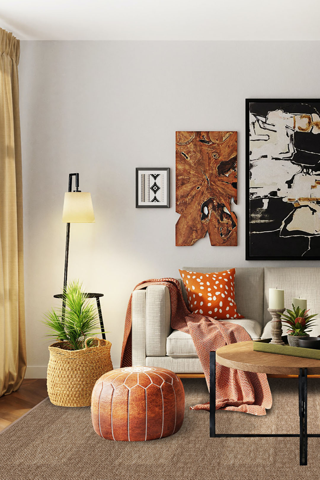 teppana-jute-haptik-liara-eiche-teppich-waschbar image 4