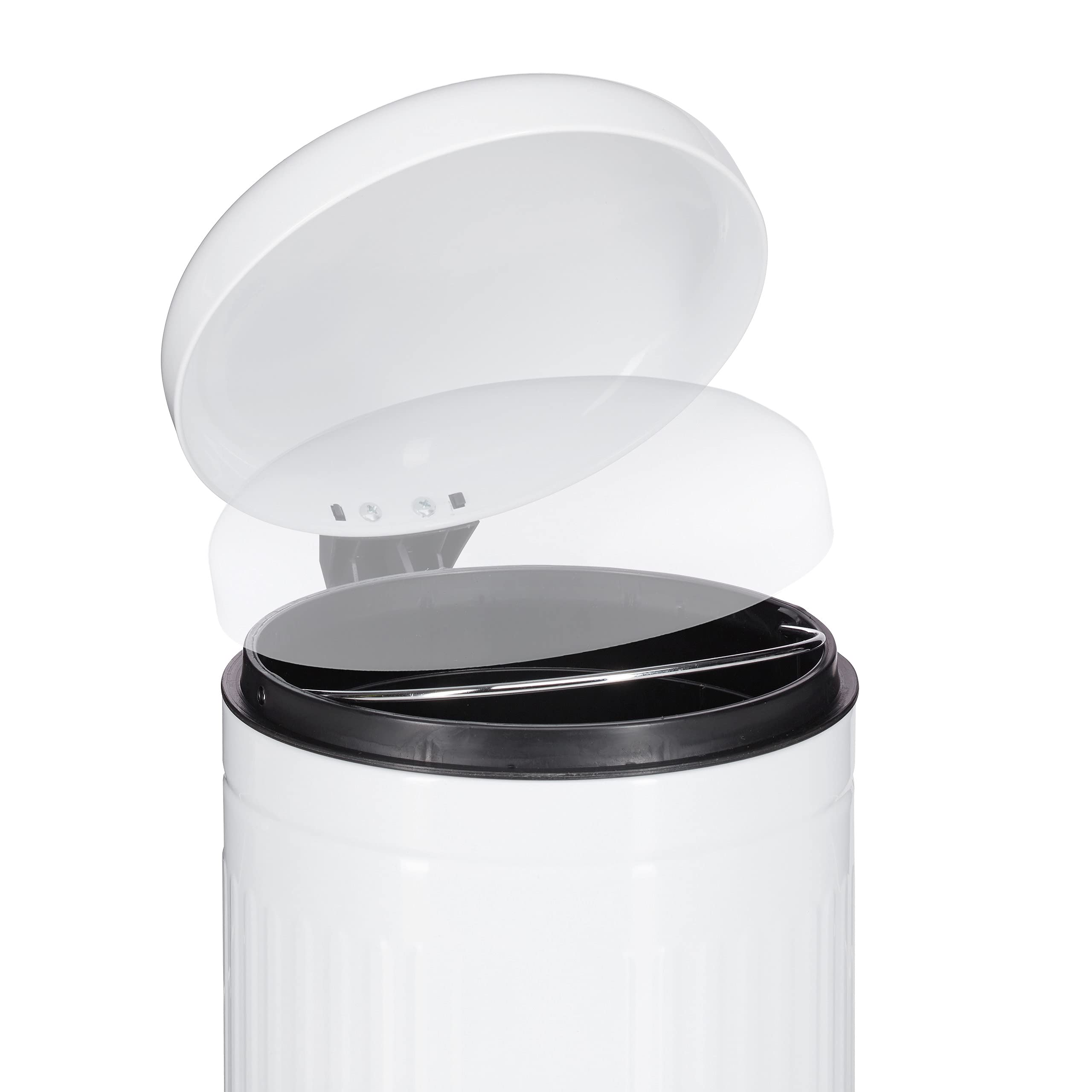 relaxdays-treteimer-3-liter-bad-kosmetikeimer-metall-mit-absenkautomatik-wei image 7
