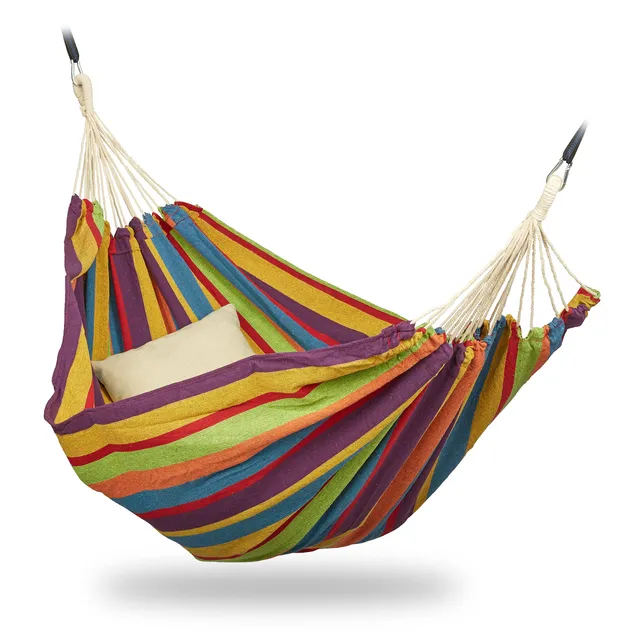 relaxdays-h-ngematte-xxl-150x272-cm-baumwolle-bunt-bis-300-kg image 1