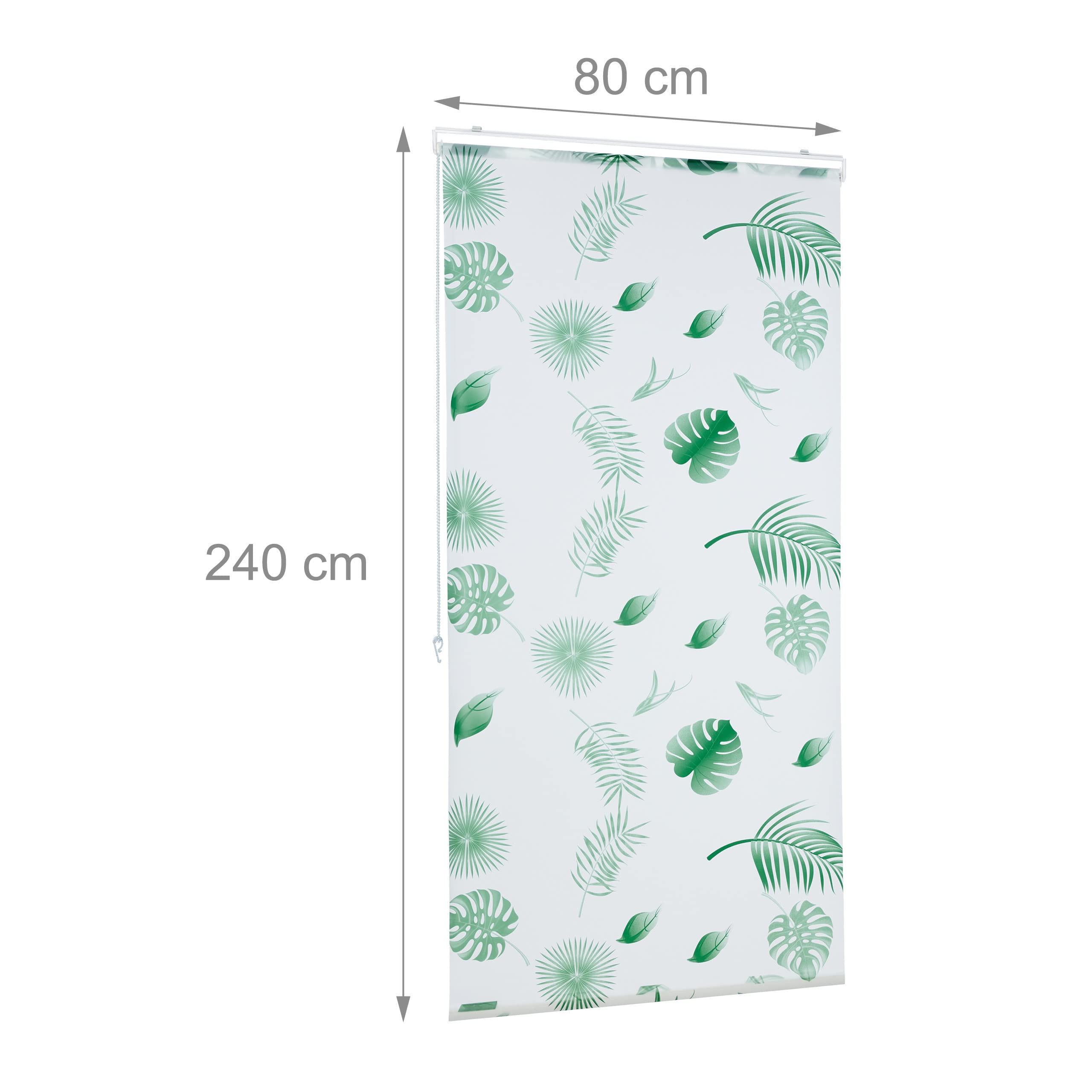 relaxdays-duschrollo-bl-tter-80x240-cm-wei-gr-n-seilzug-wasserabweisend image 4