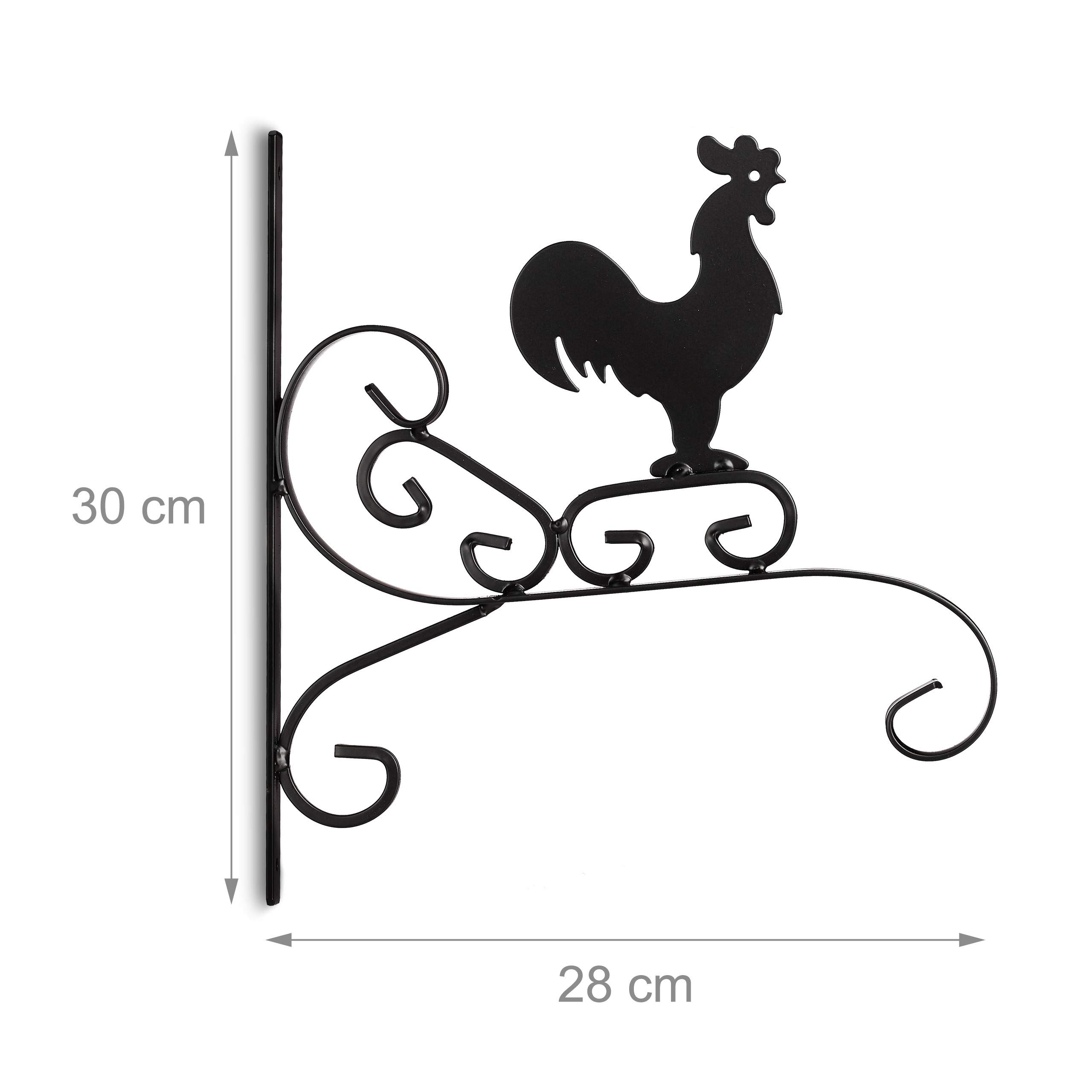 relaxdays-blumenhaken-mit-hahn-blumenampelhalter-wand-30-x-28-cm-schwarz image 4