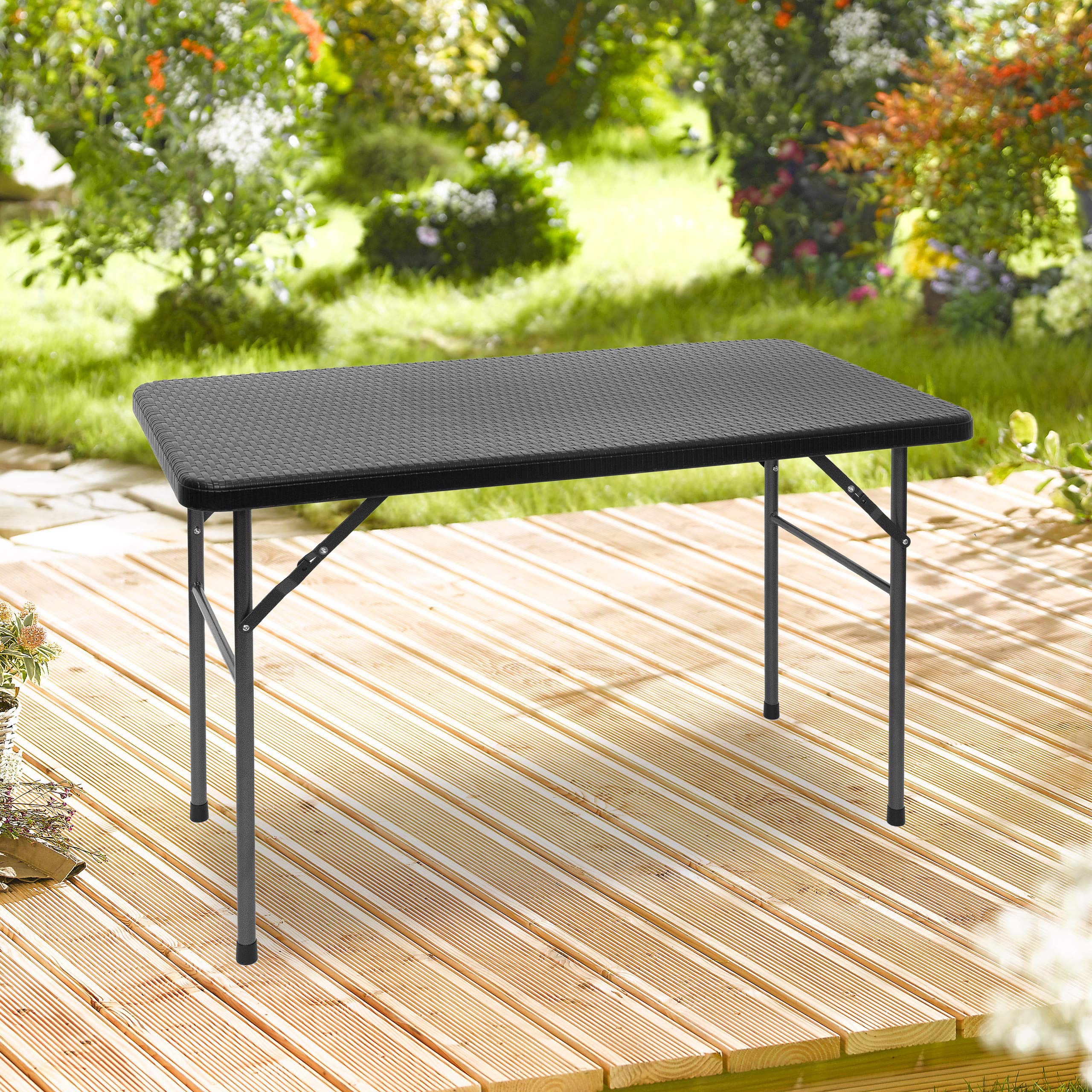 relaxdays-gartentisch-bastian-klappbar-121-5-x-61-5-x-74-cm-schwarz-rattan-optik image 2