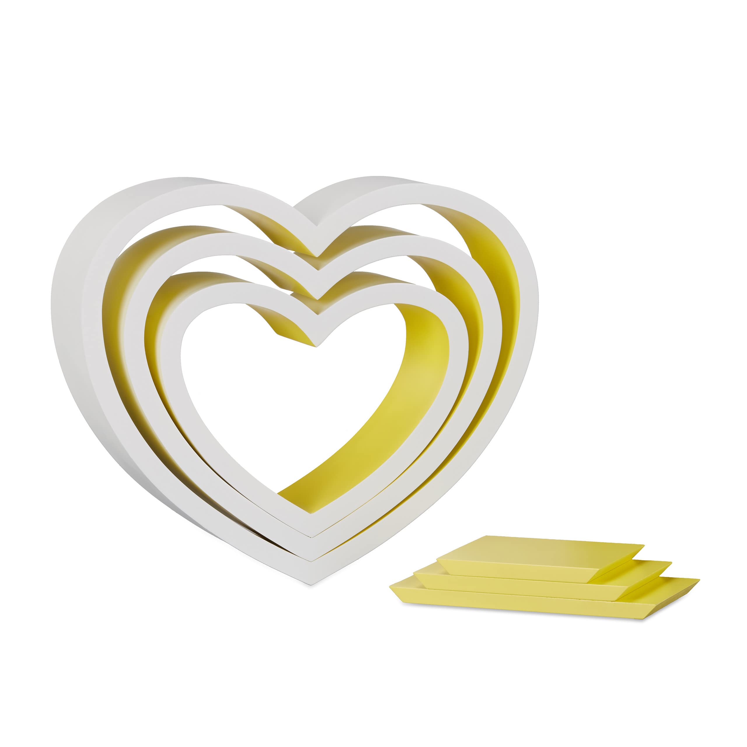 relaxdays-wandregal-herz-3er-set-wei-gelb-mdf-bis-6-kg image 4