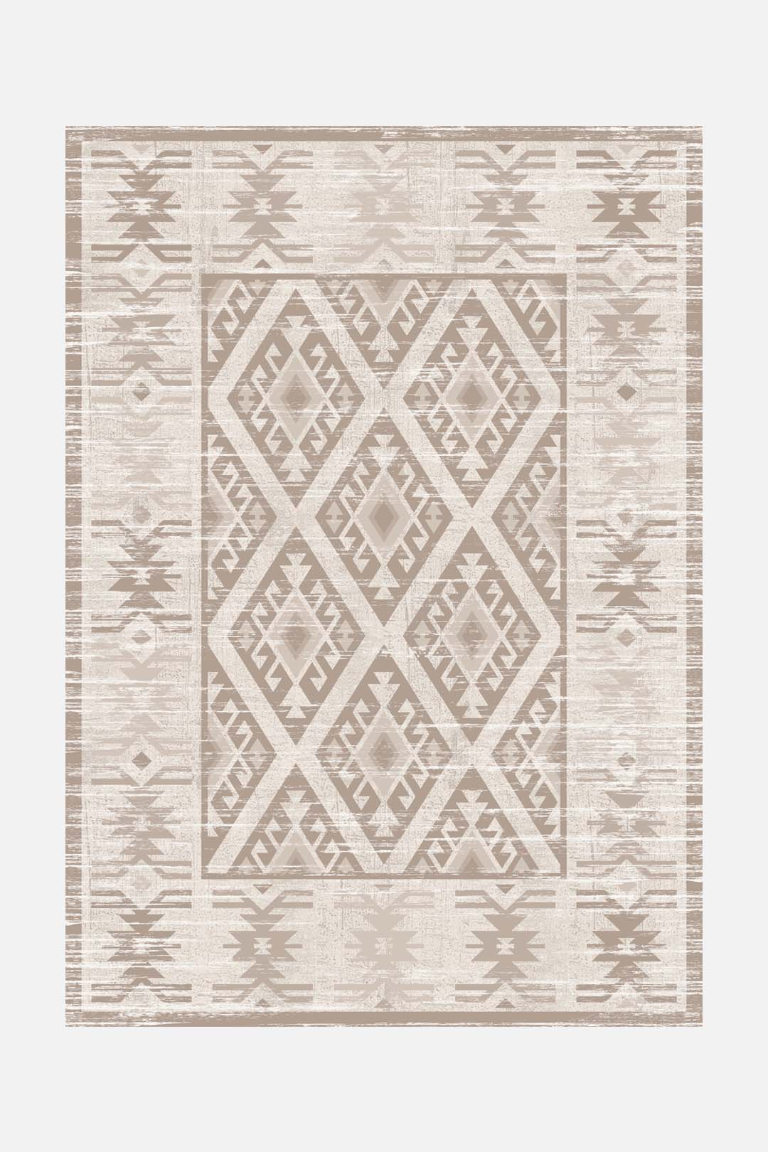 teppana-kolaya-beige-waschbarer-teppich-marokkanisch-klassisch image 1