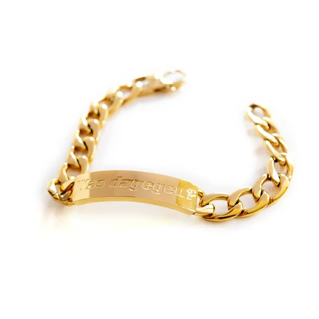 astra-armband-gold-aus-edelstahl-21-cm-gliederkette-12-mm-mit-plakette image 1