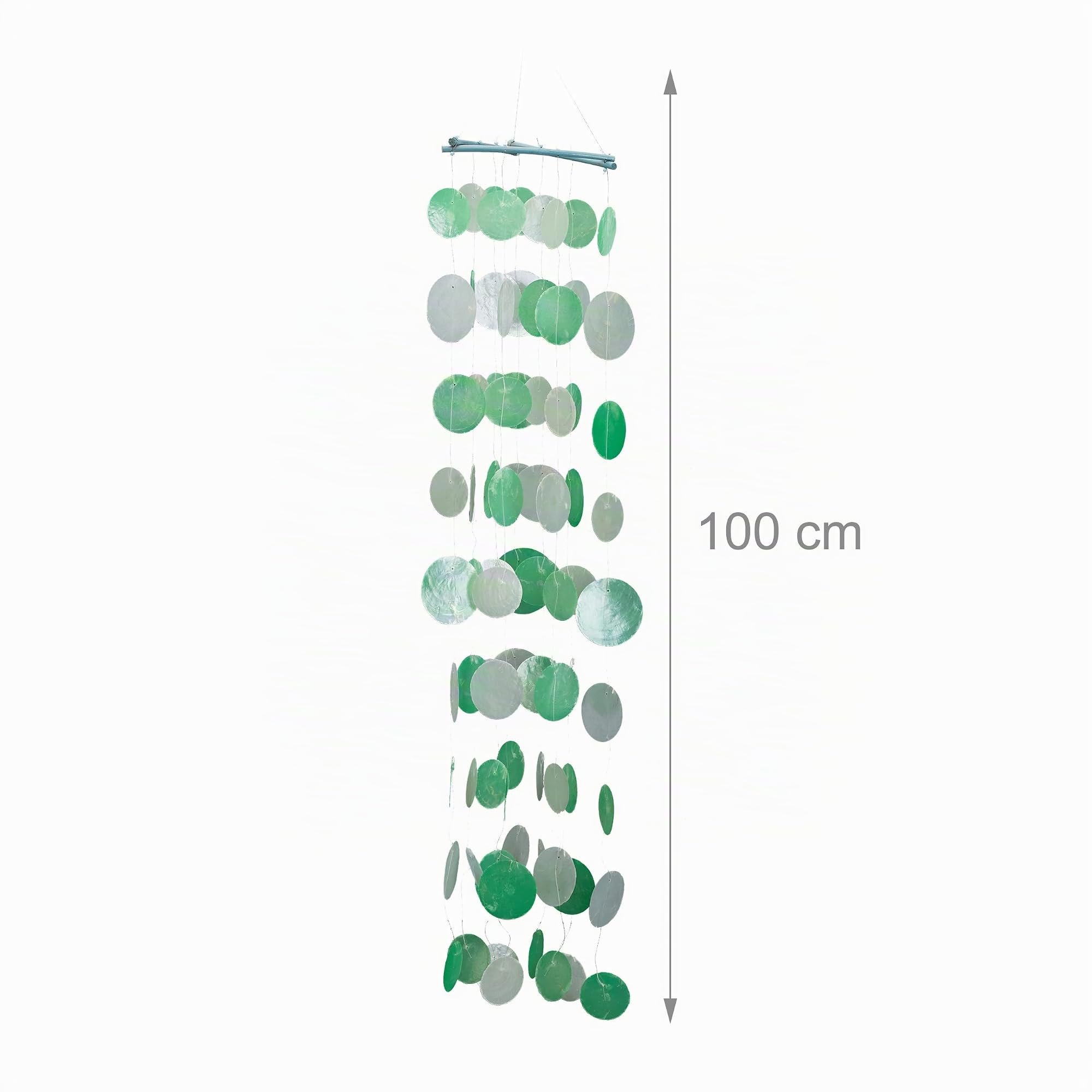 relaxdays-capiz-windspiel-110-cm-gr-n-wei-muschel-girlanden-holz image 4
