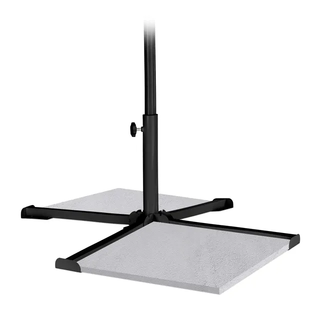 relaxdays-platten-sonnenschirmst-nder-kreuz-f-r-25-35-mm-schwarz-klappbar image 1