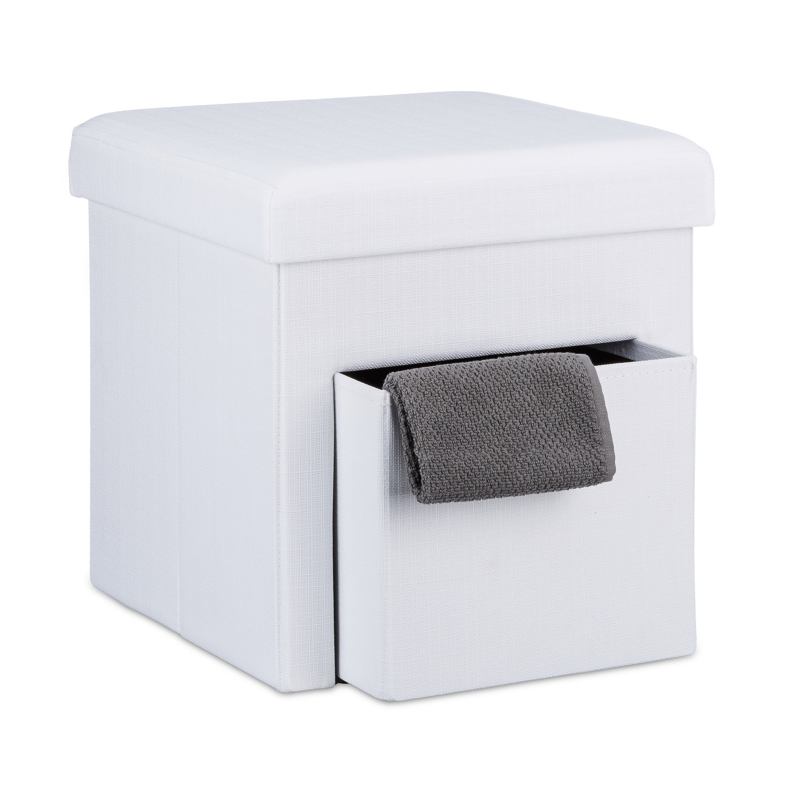 relaxdays-sitzhocker-faltbar-leinen-wei-38x38x38cm-40l image 3