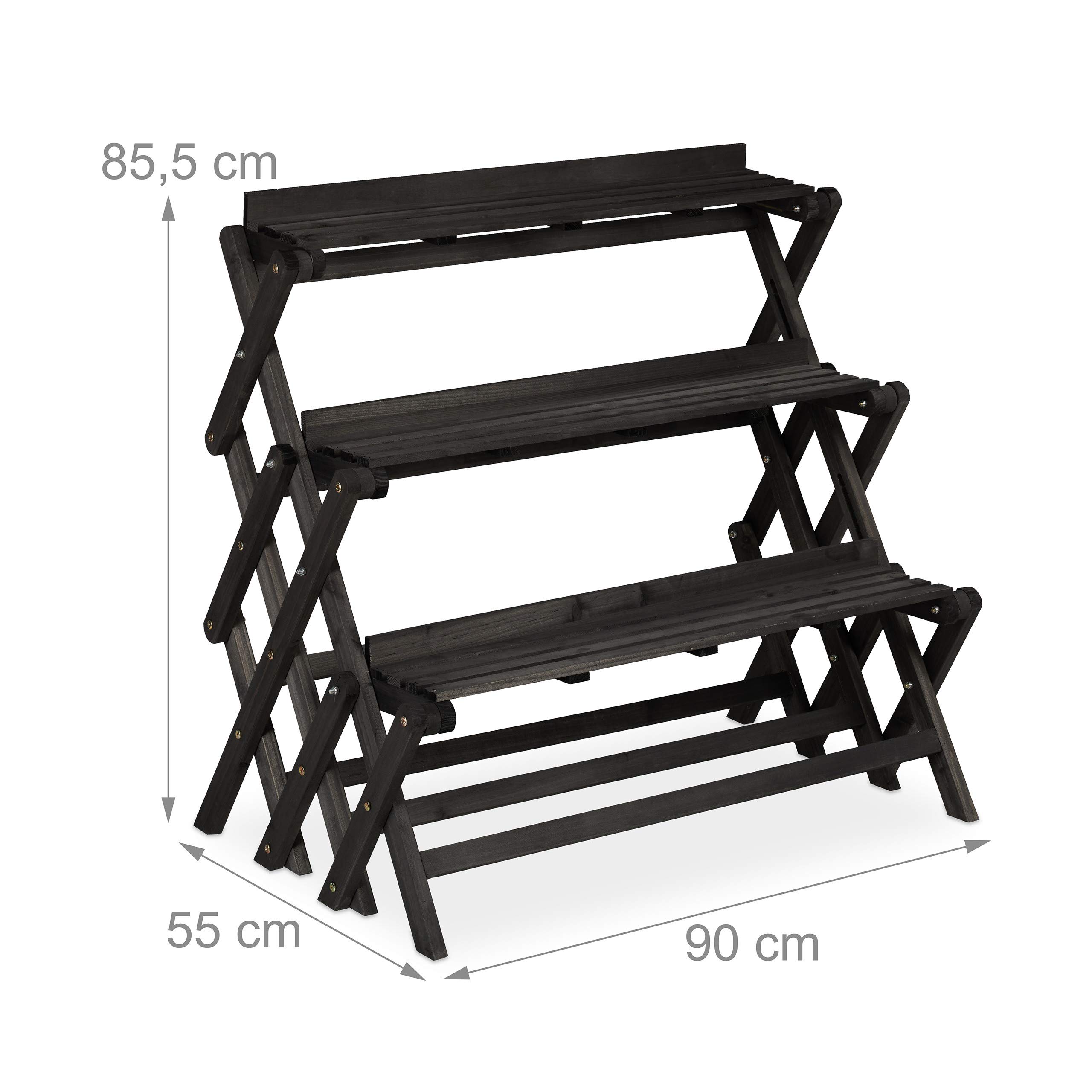 relaxdays-blumentreppe-3-ebenen-holz-85-5-x-90-x-55-cm-schwarz image 4