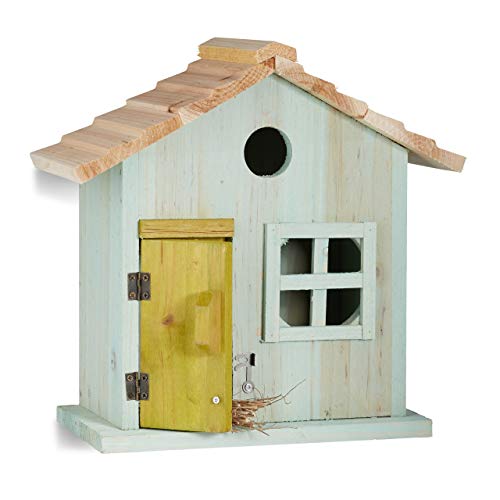 relaxdays-nistkasten-vogelh-uschen-holz-hellblau-25-5-x-15-8-x-13-cm image 8