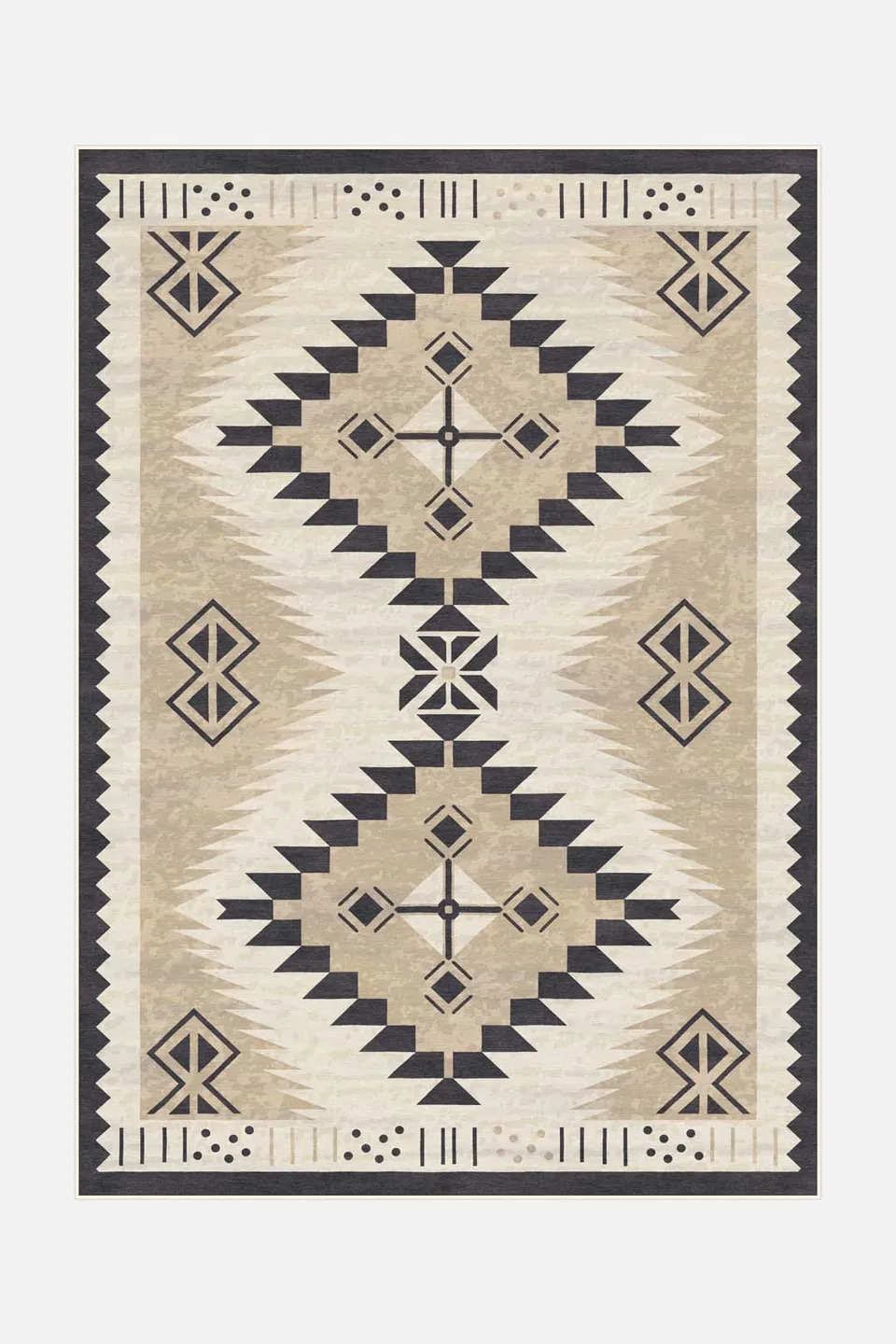 teppana-merve-sand-teppich-waschbarer-marokkanischer-teppich image 1