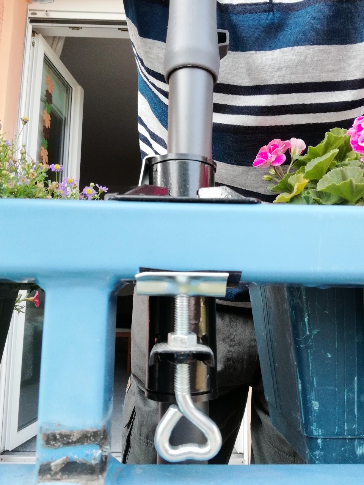 Endlich Schatten ohne Ständer