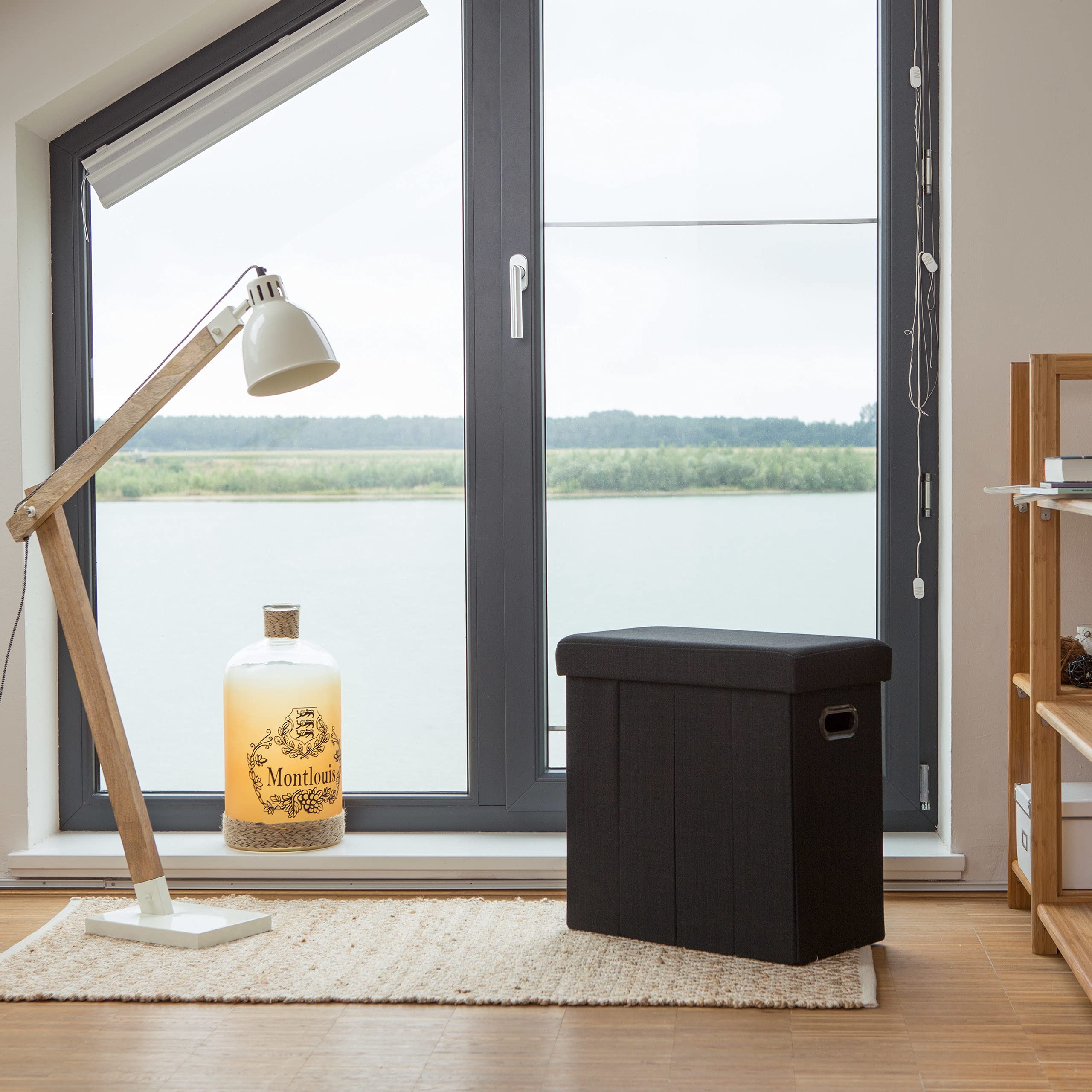 relaxdays-sitzhocker-faltbar-mit-stauraum-49-5-x-46-x-25-5-cm-schwarz image 2