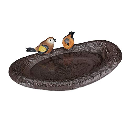 relaxdays-vogeltr-nke-gusseisen-mit-vogel-24-cm-braun image 8