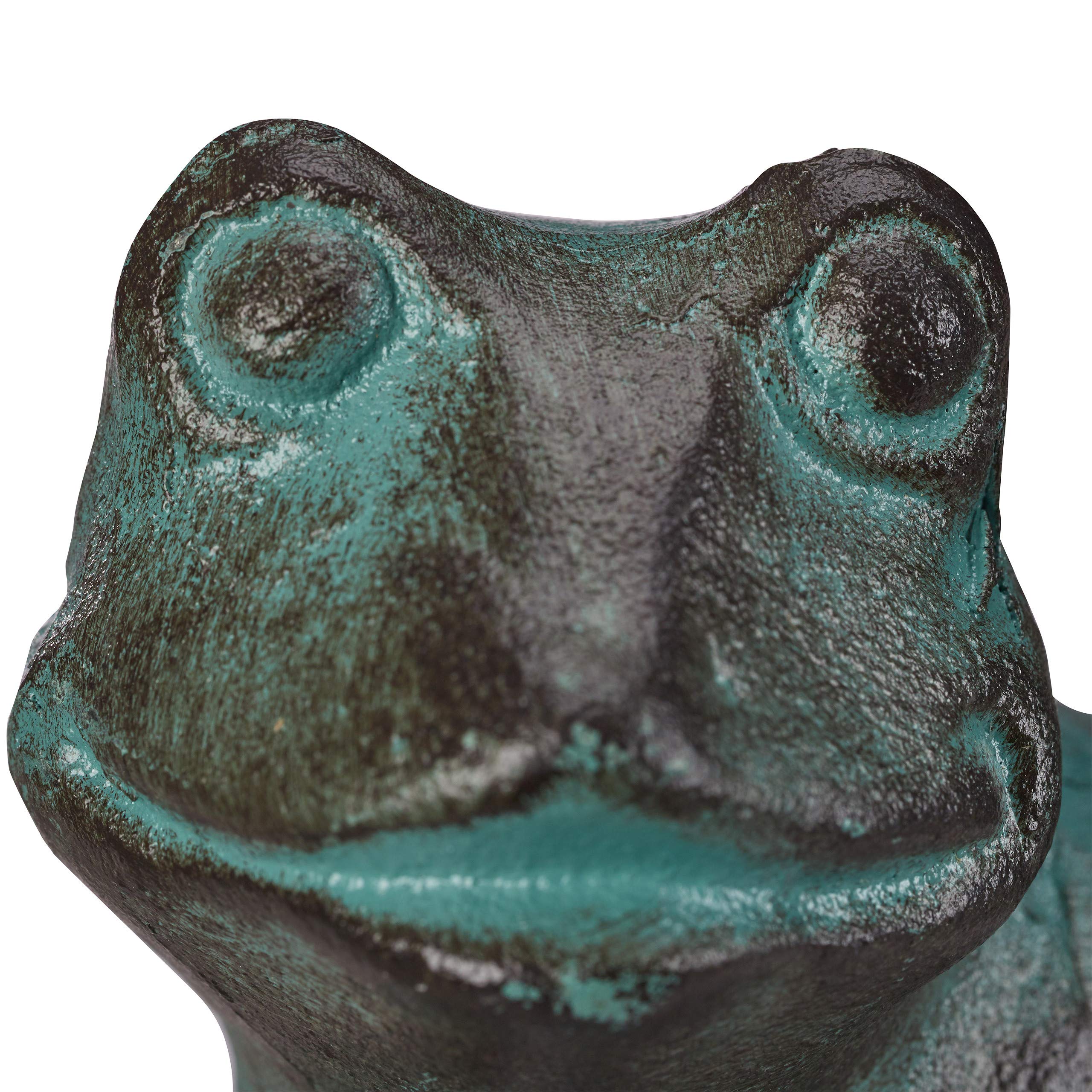 relaxdays-gartenfigur-frosch-gr-e-l-aus-gusseisen-gr-n image 6