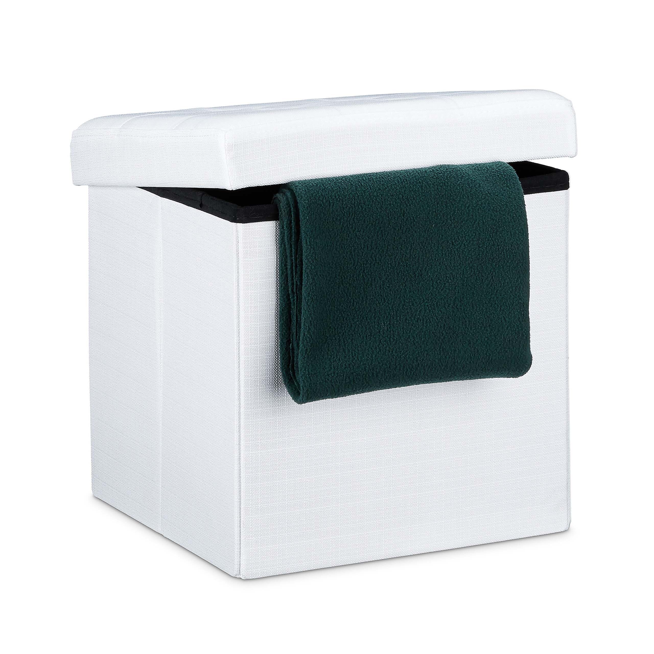 relaxdays-sitzhocker-faltbar-sitzcube-38-x-38-x-38-cm-aufbewahrungsbox-leinen-we image 1