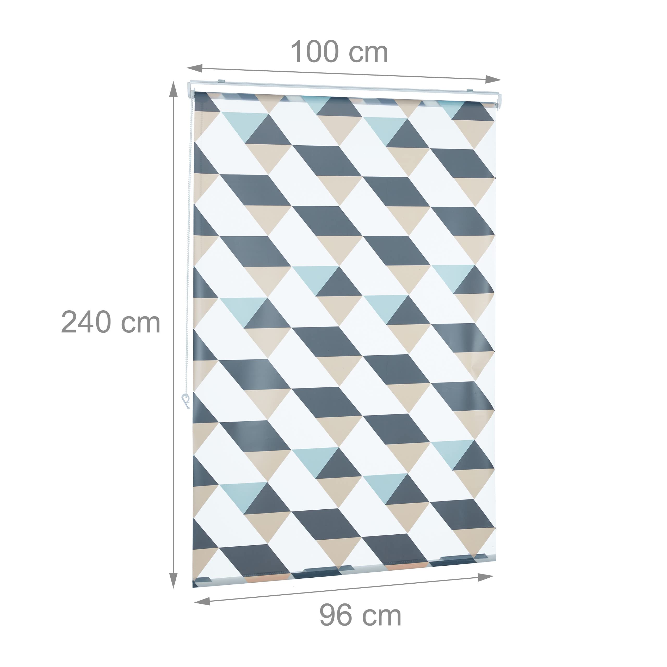 relaxdays-duschrollo-100x240-cm-dreieck-muster-seilzug-flexible-montage-duschvor image 4