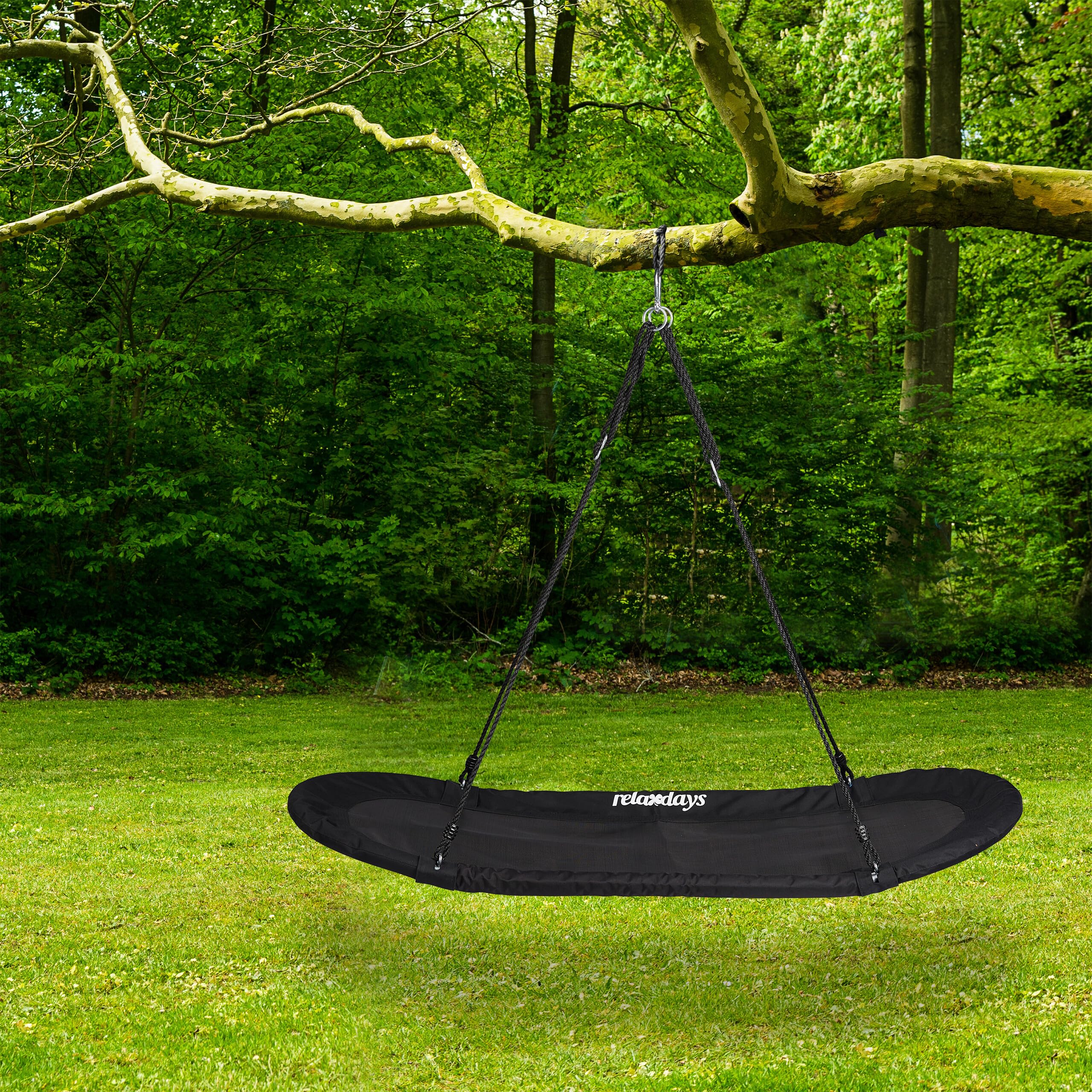 relaxdays-nestschaukel-xxl-oval-141-5-x-43-5-cm-schwarz-bis-100-kg image 2