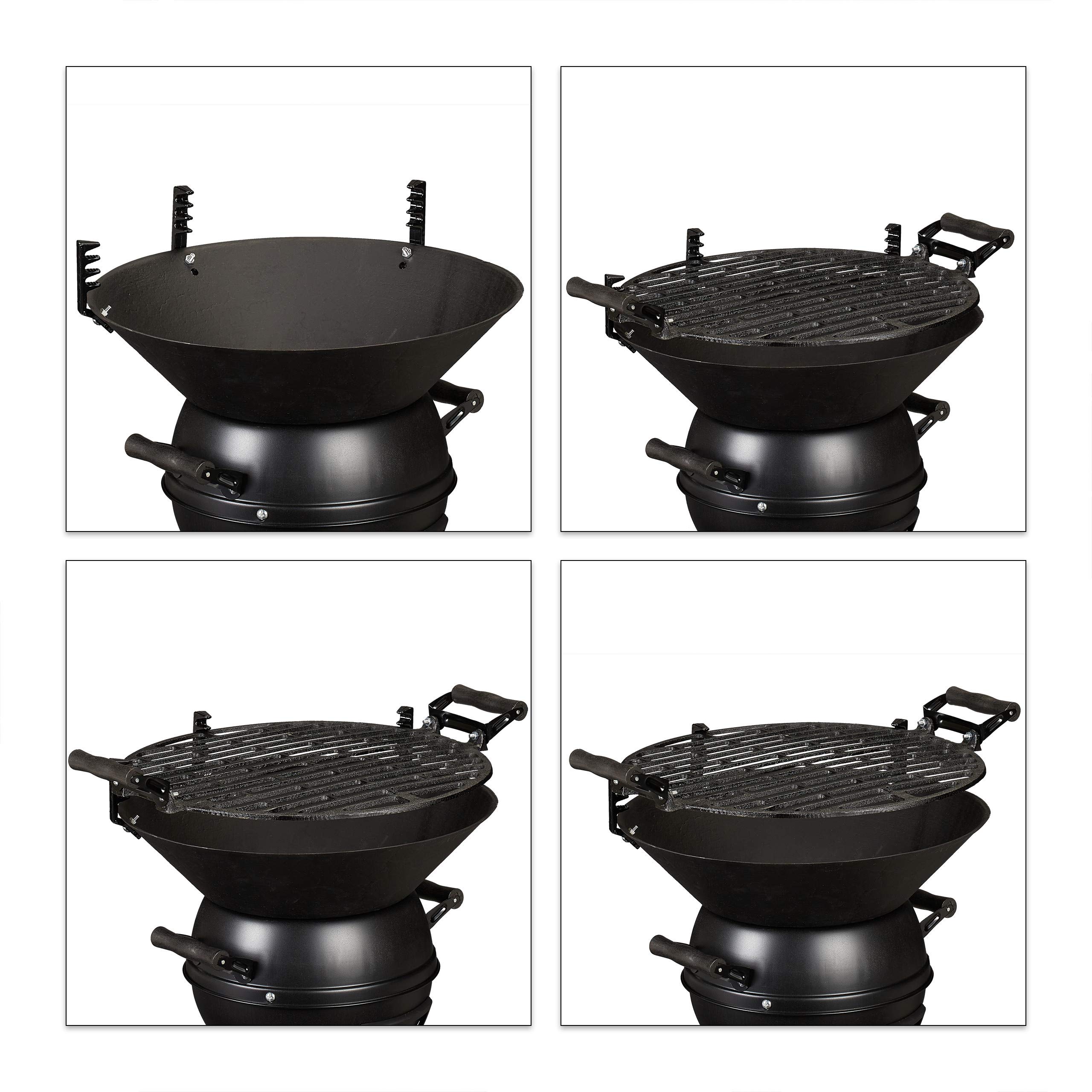 relaxdays-grillfass-holzkohlegrill-gusseisen-35-cm-h-henverstellbar-schwarz image 6