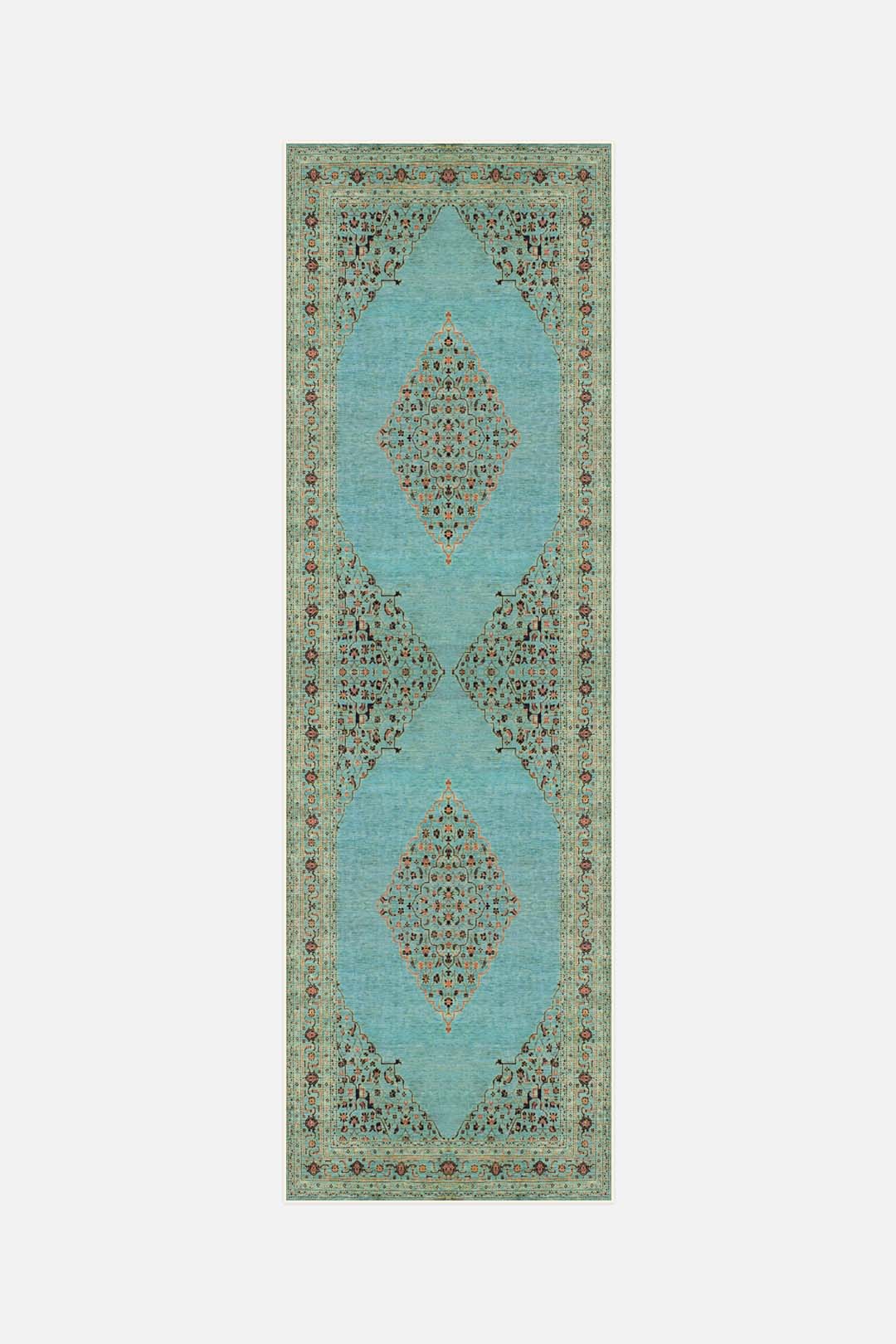 teppana-minu-moldavit-teppich-waschbarer-teppich-gr-n-klassisch image 5