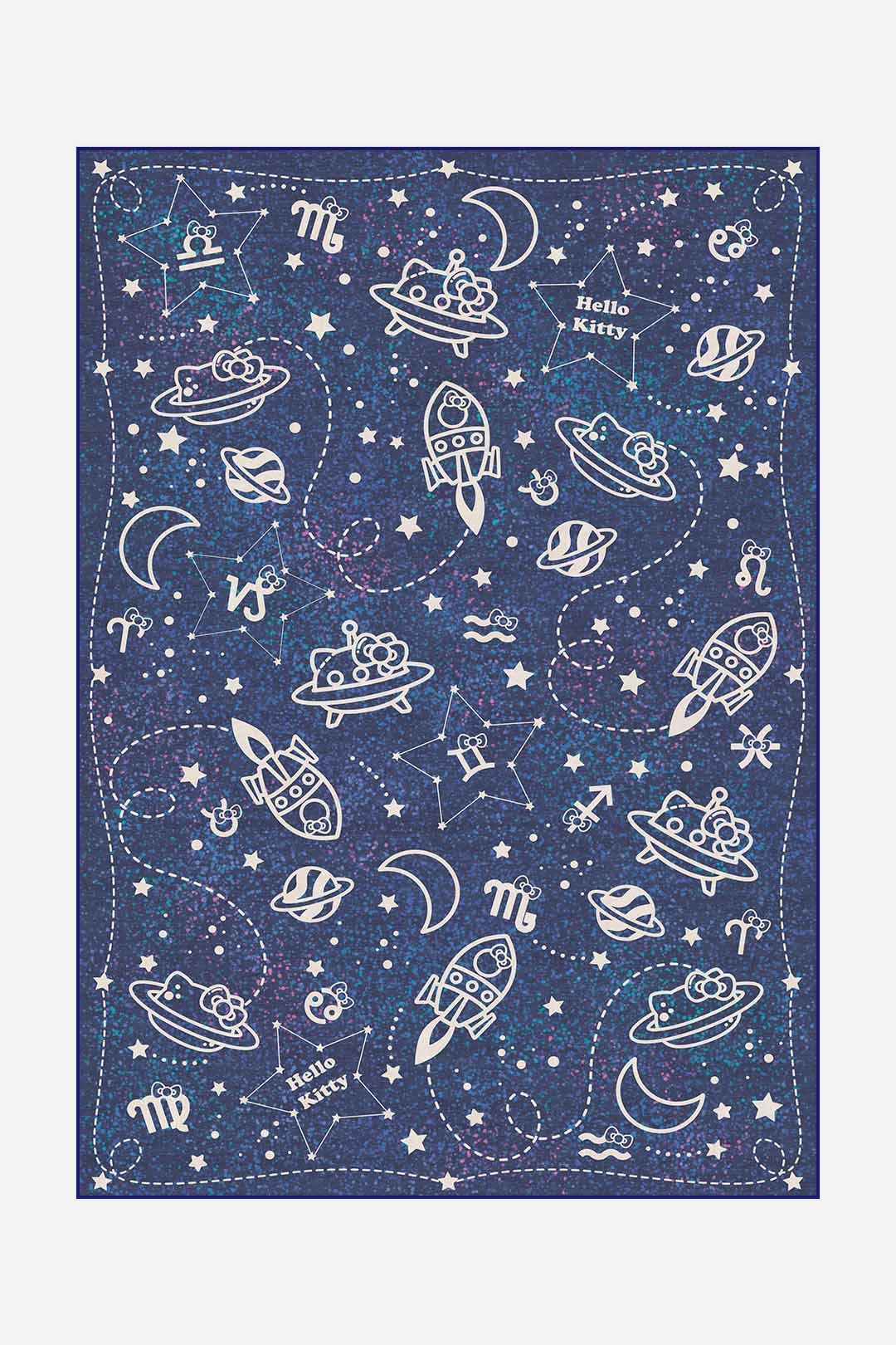 teppana-hello-kitty-sternbild-galaxie-teppich-waschbar image 1