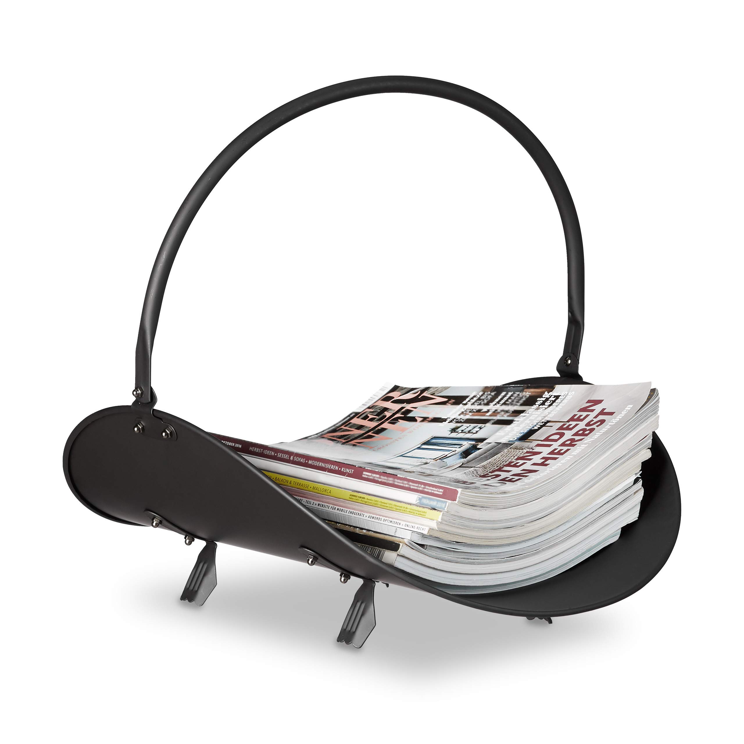 relaxdays-kaminholzkorb-metall-schwarz-40-x-38-x-48-cm-mit-henkel image 3