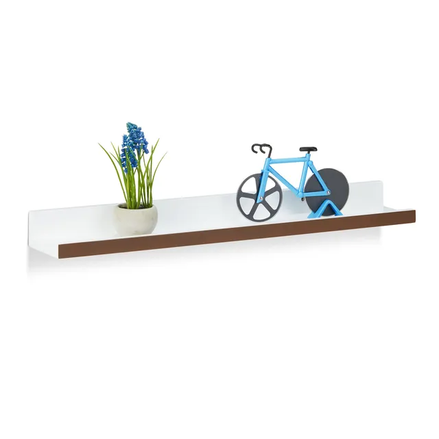 relaxdays-schweberegal-schmal-60x10-cm-wandboard-wei-braun image 1