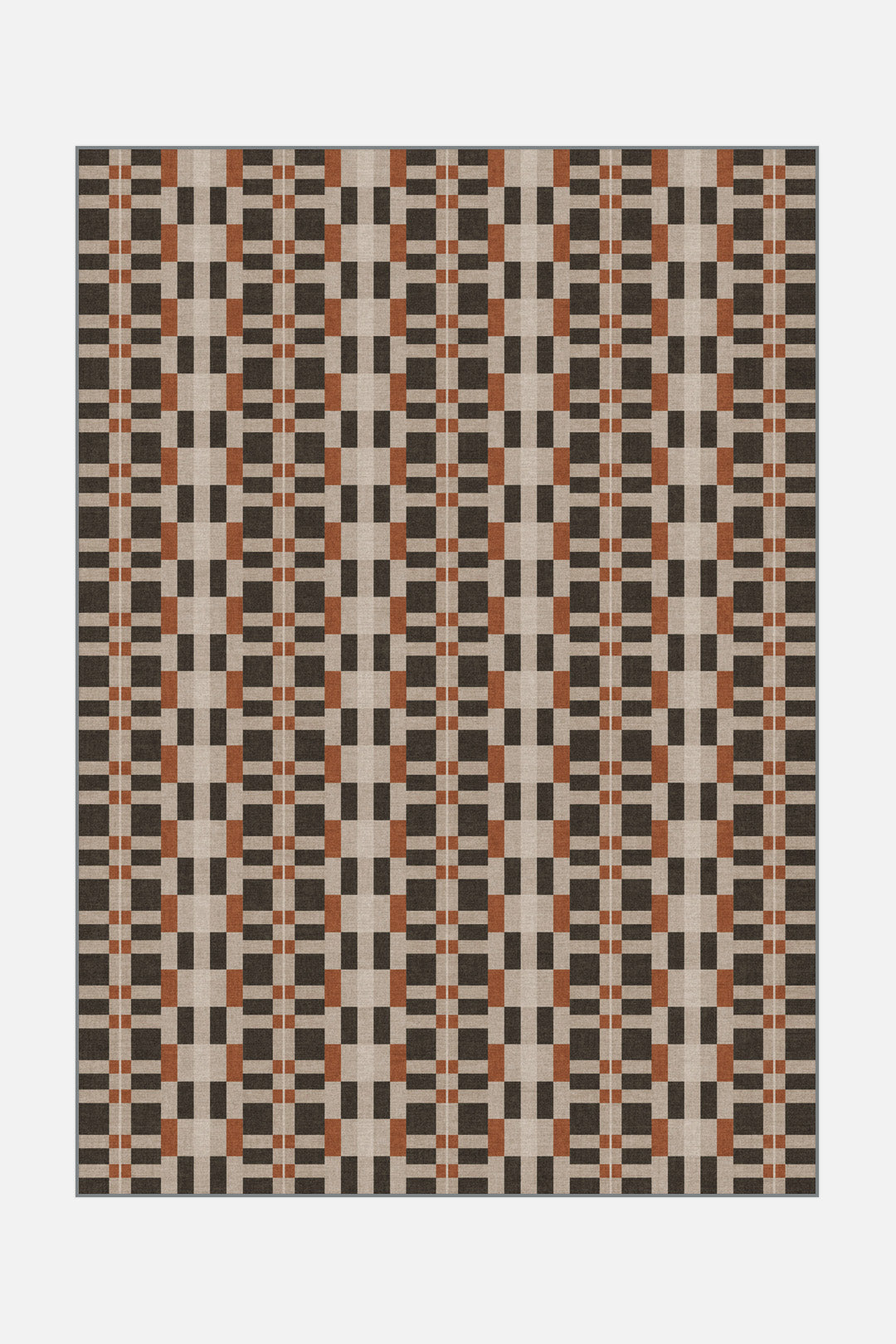 teppana-viera-kastanie-teppich-waschbar-geometrisch image 1