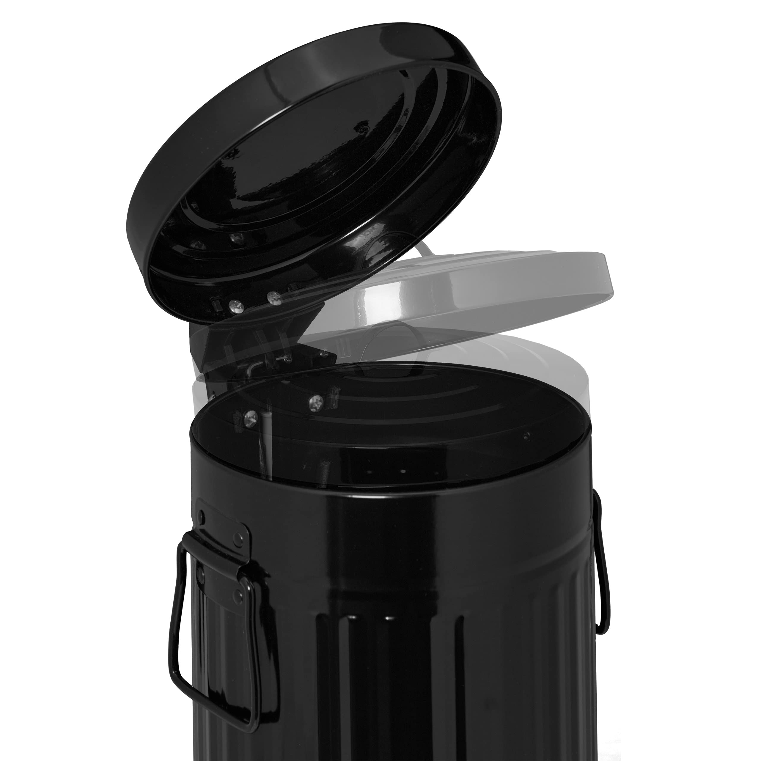 relaxdays-kosmetikeimer-3-l-metall-schwarz-mit-absenkautomatik image 7
