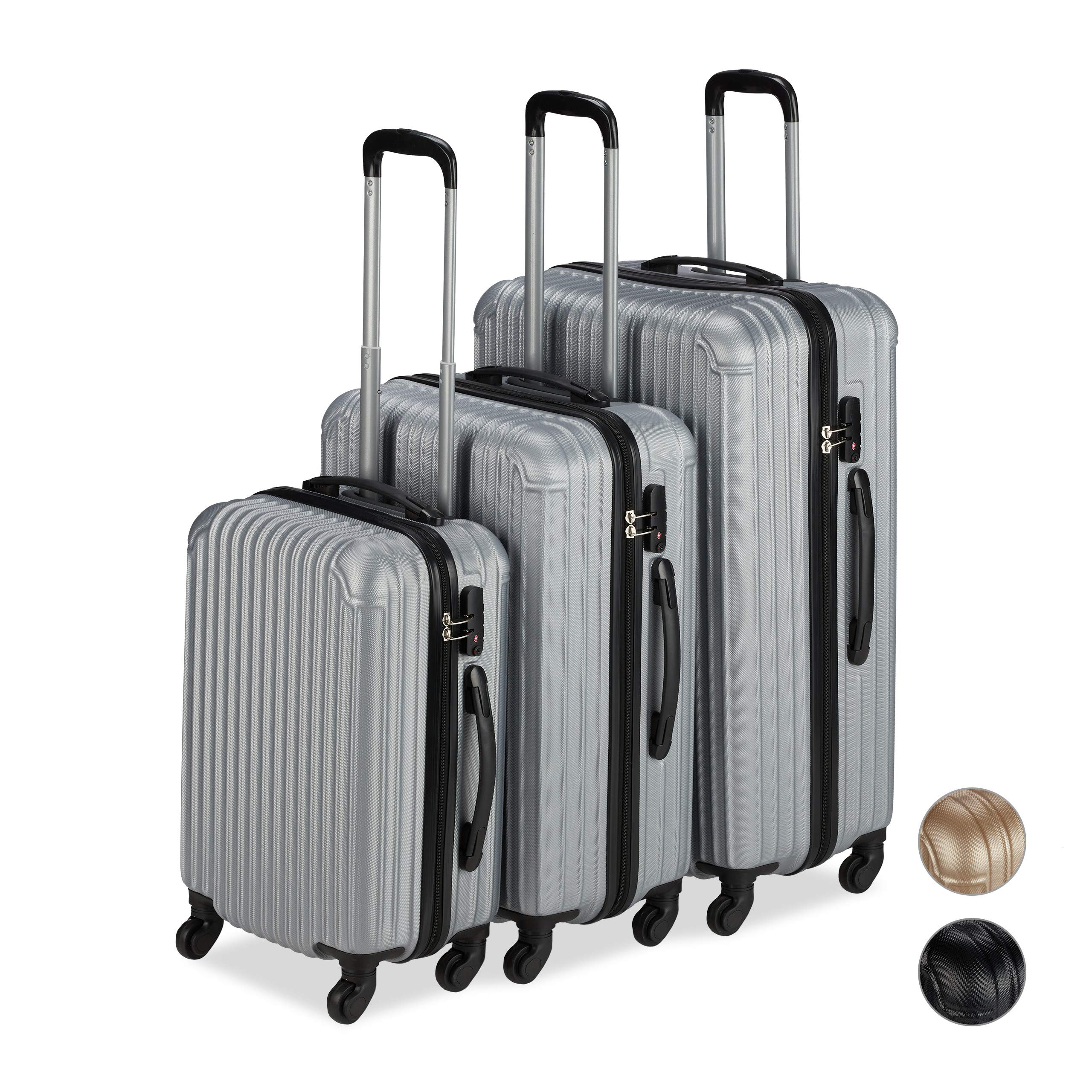 relaxdays-kofferset-3-teilig-hartschale-s-m-l-mit-tsa-schloss-silber image 1