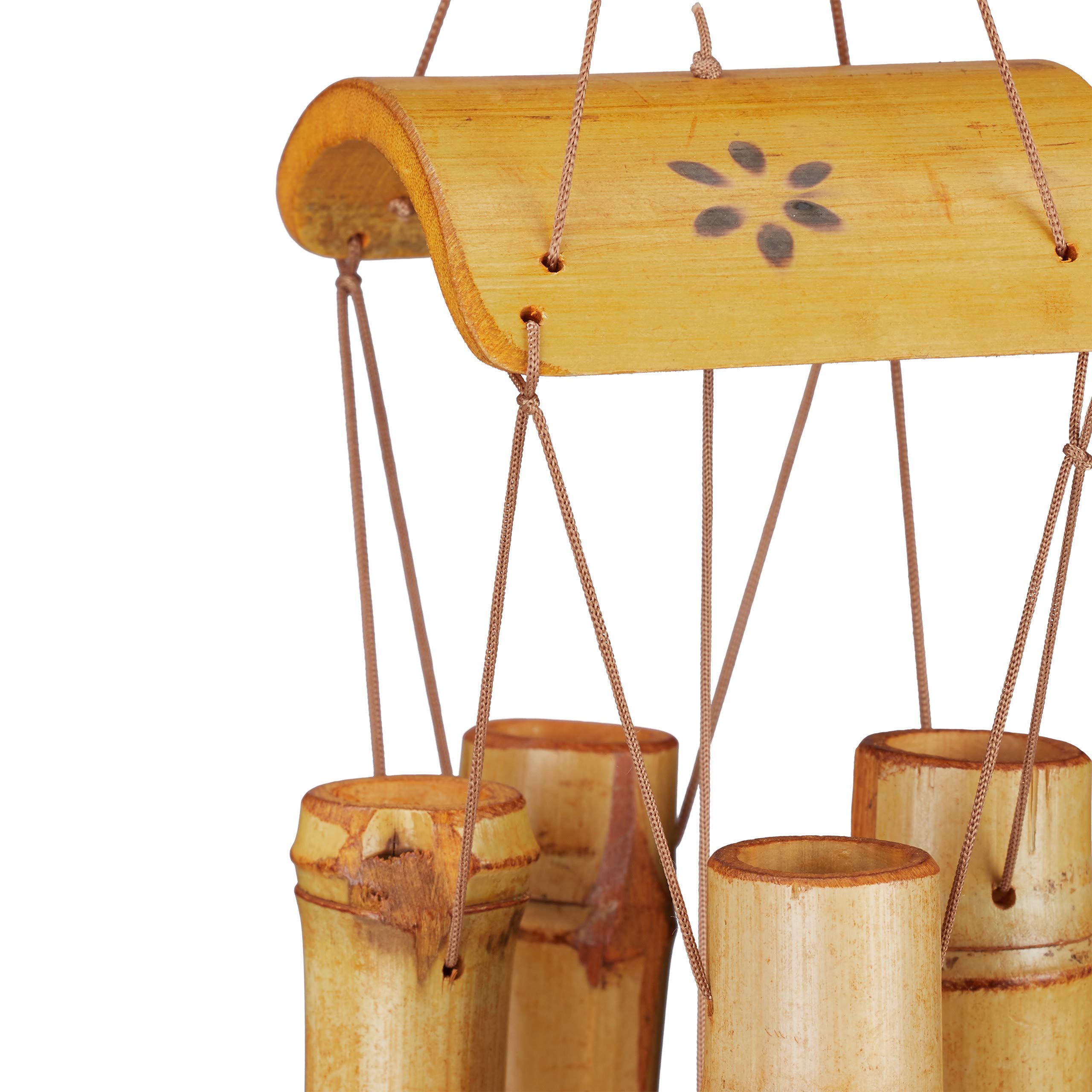 relaxdays-windspiel-bambus-73-cm-natur-klangspiel-wetterfest-5-rohre image 7