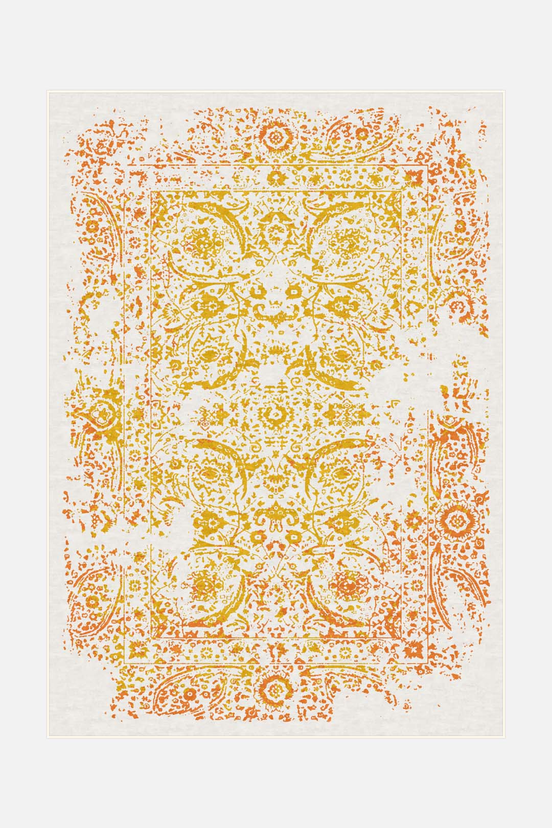 teppana-eva-sonne-teppich-waschbar-gelb-orange image 1