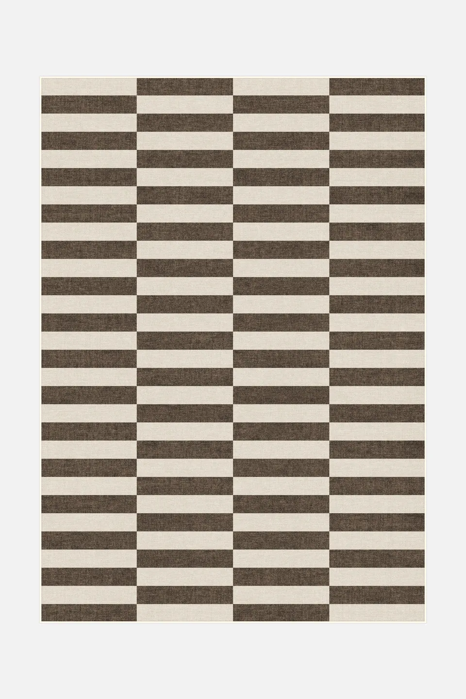 teppana-nuri-braun-teppich-waschbar-geometrisch image 1