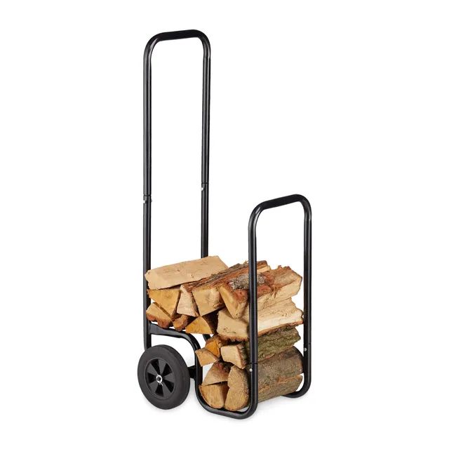 relaxdays-kaminholzwagen-stahl-schwarz-60-kg-mit-2-r-dern image 1