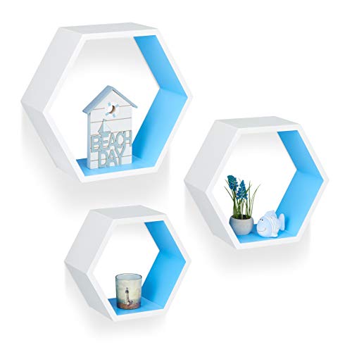 relaxdays-wandregale-sechseckig-3er-set-h-ngeregale-mdf-wei-blau image 7