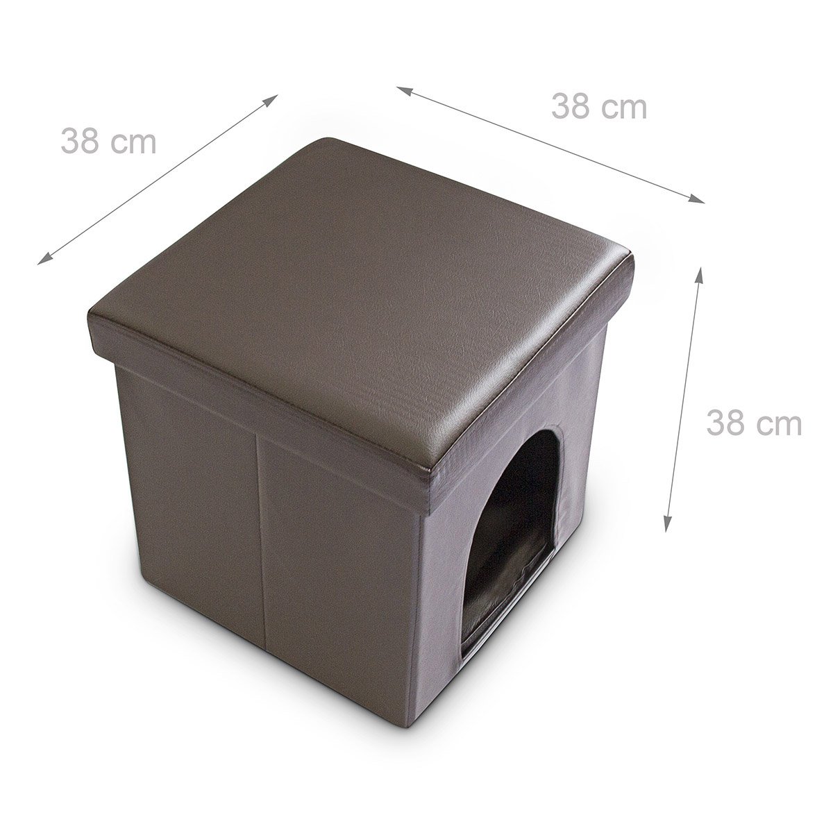 relaxdays-hundebox-sitzhocker-38-x-38-x-38-cm-tierh-hle-kunstleder-braun image 7